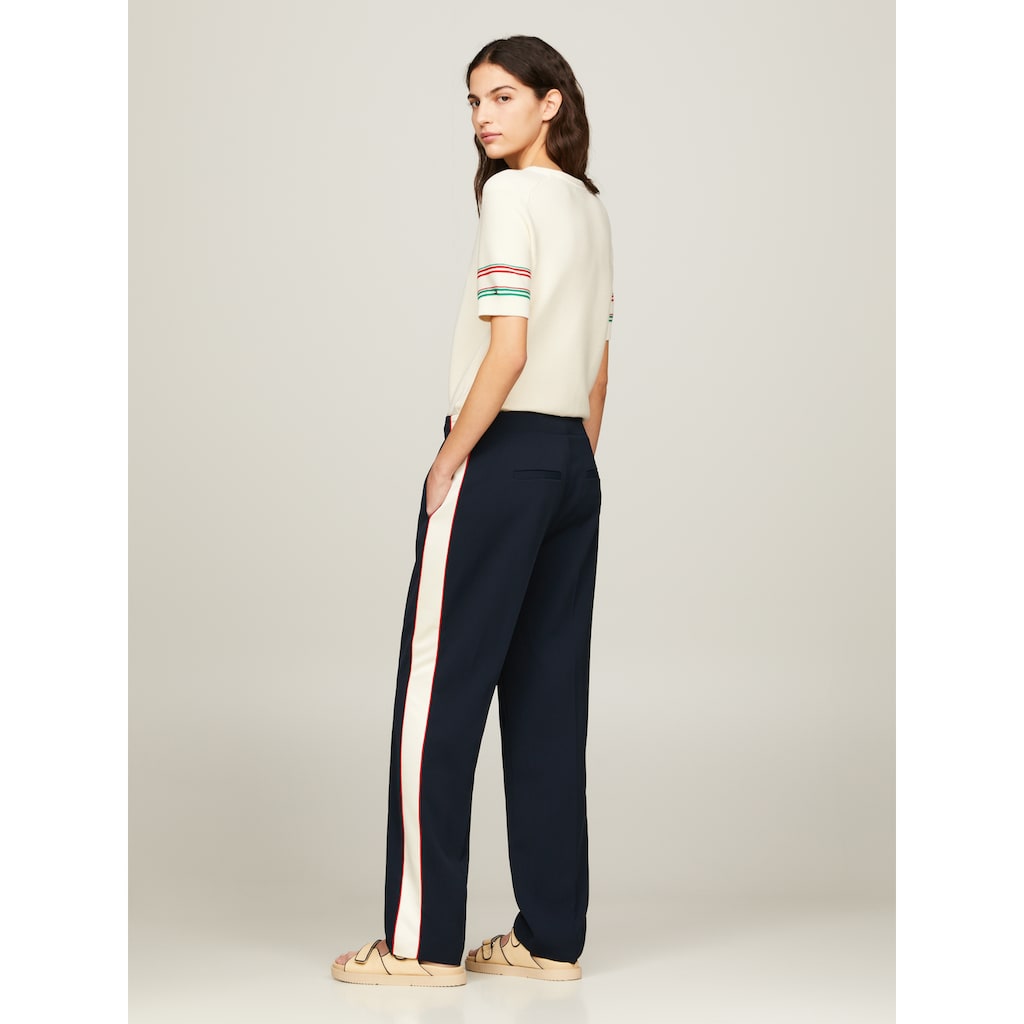 Tommy Hilfiger Webhose »COLOR BLOCK SLIM STRAIGHT PANT«, mit Seitenstreifen