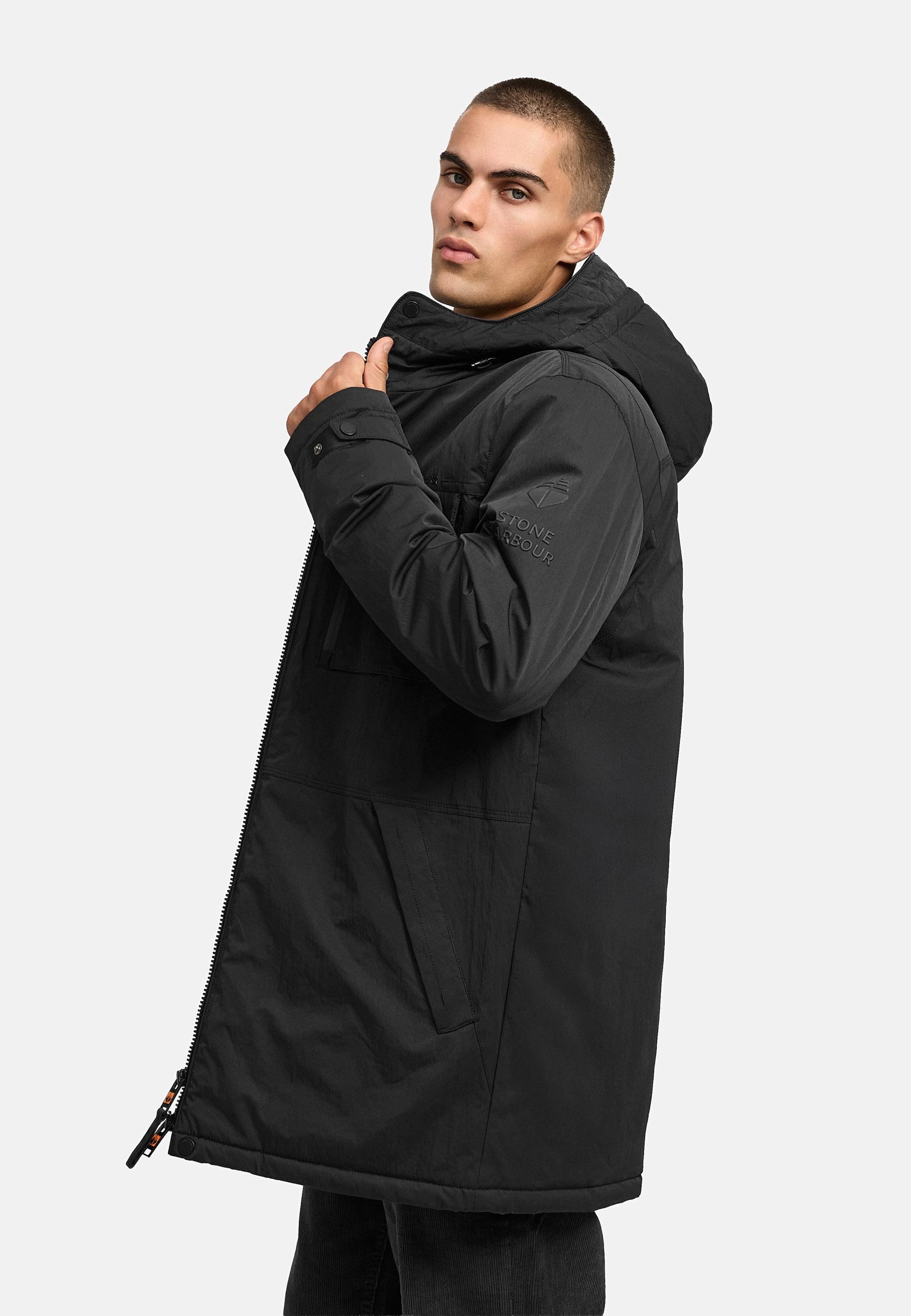 Stone Harbour Wintermantel »Fintaan XX«, Winterparka mit großen Eingrifftaschen und Brusttasche
