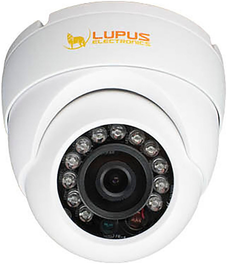 Überwachungskamera "LE 337HD - 720p", B:12,6cm H:11,3cm T:12,9cm, weiß, LUPUS ELECTRONICS, Überwachungskameras, HDTV Dome-Kamera