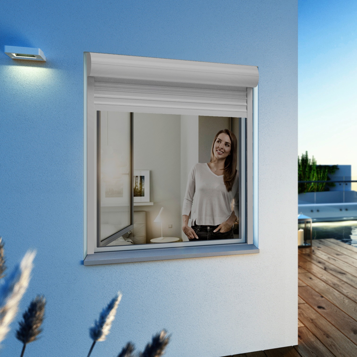 Windhager Insektenschutz-Fensterrahmen "Ultra Flat Fenster", BxH: 120x150 cm