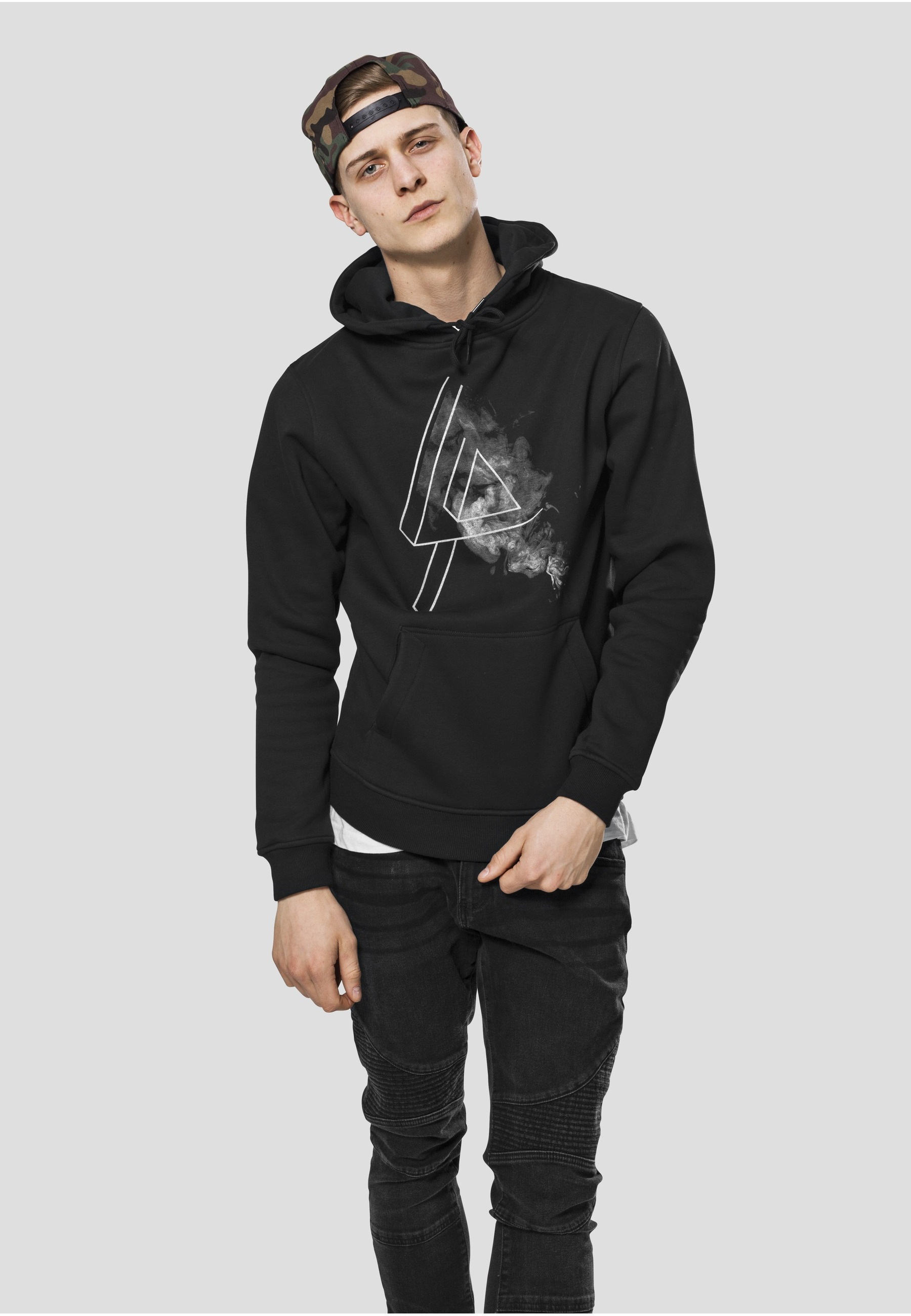 Merchcode Rundhalspullover »Merchcode Herren Linkin Park Logo Hoody« 1