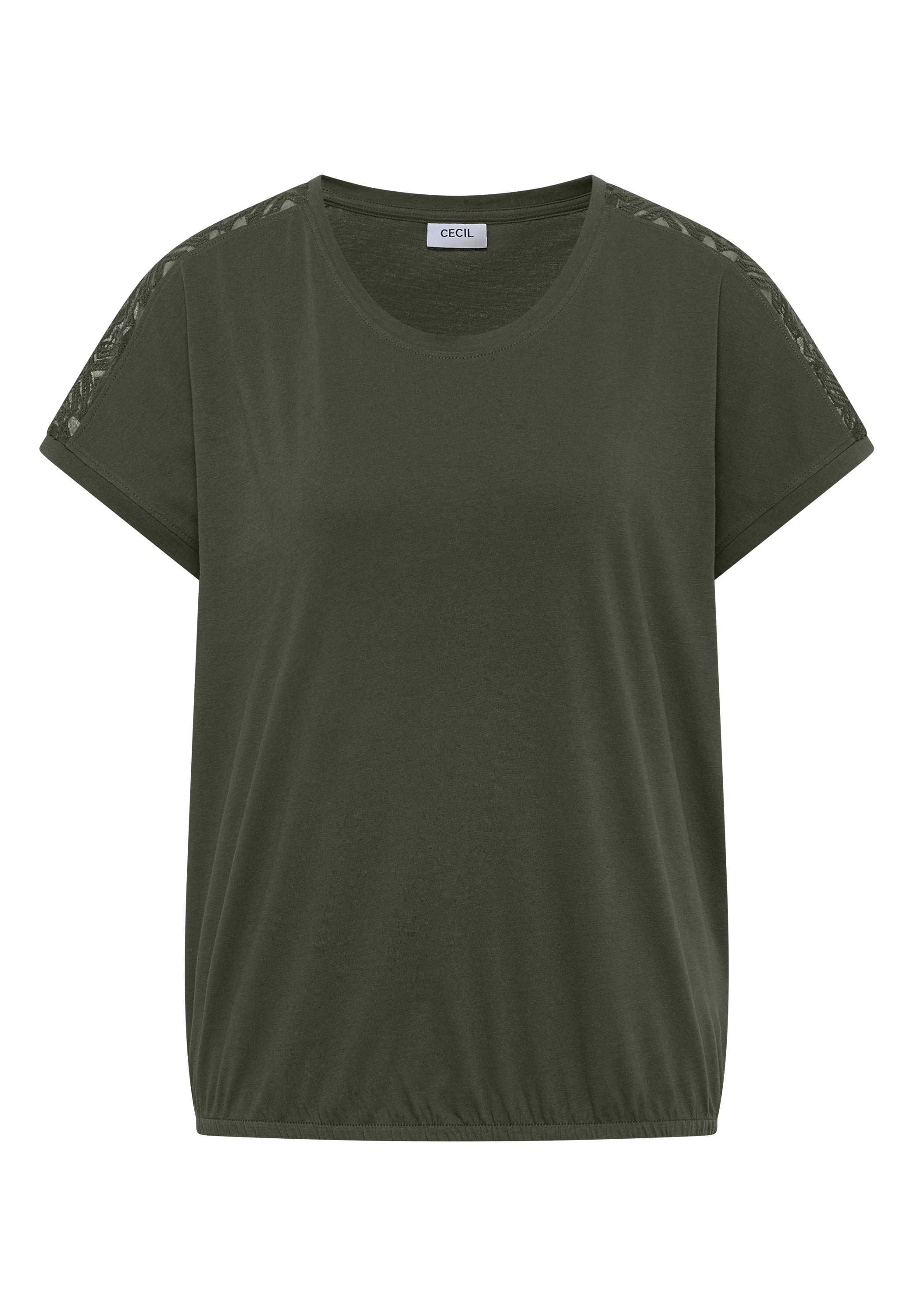 Cecil Spitzenshirt aus reiner Baumwolle