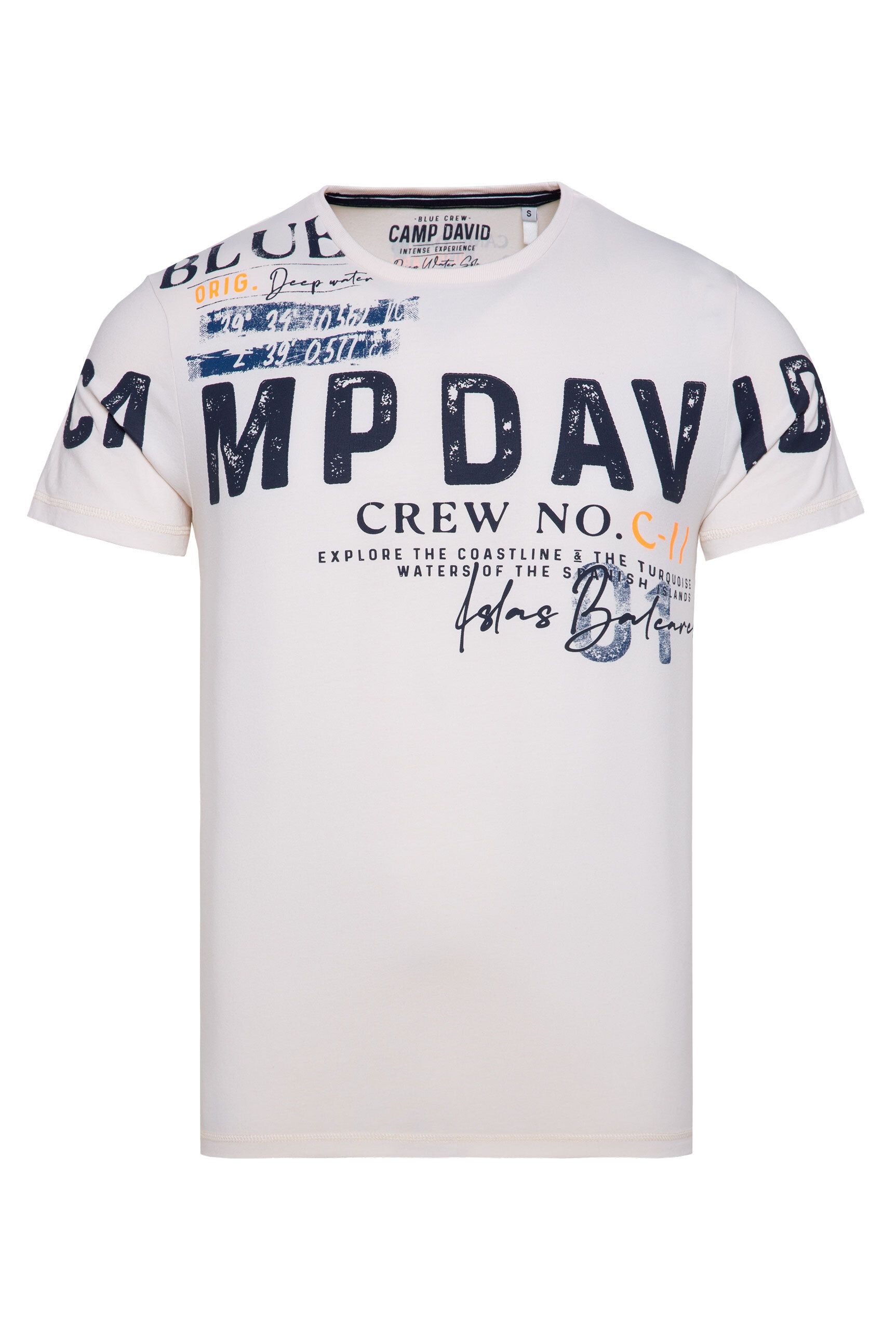 CAMP DAVID Rundhalsshirt, mit Baumwolle