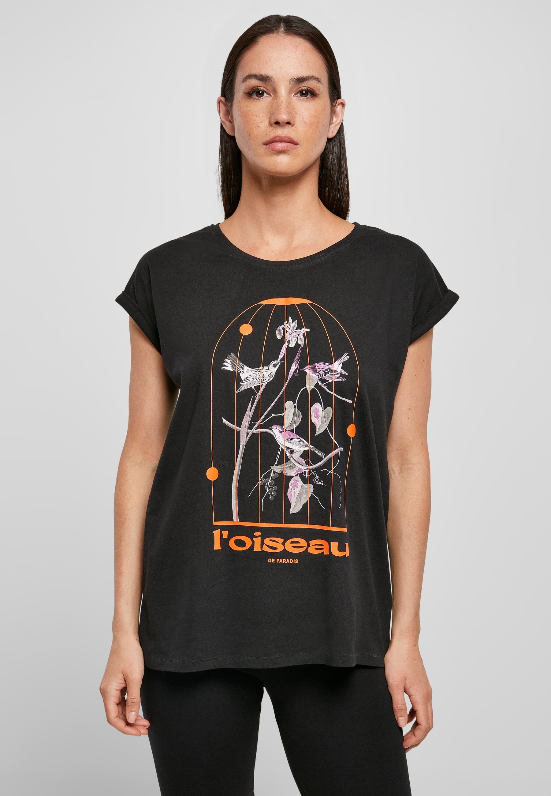 MisterTee Kurzarmshirt »MisterTee Damen Ladies L´oiseau De Paradis Tee«, (1 tlg.)