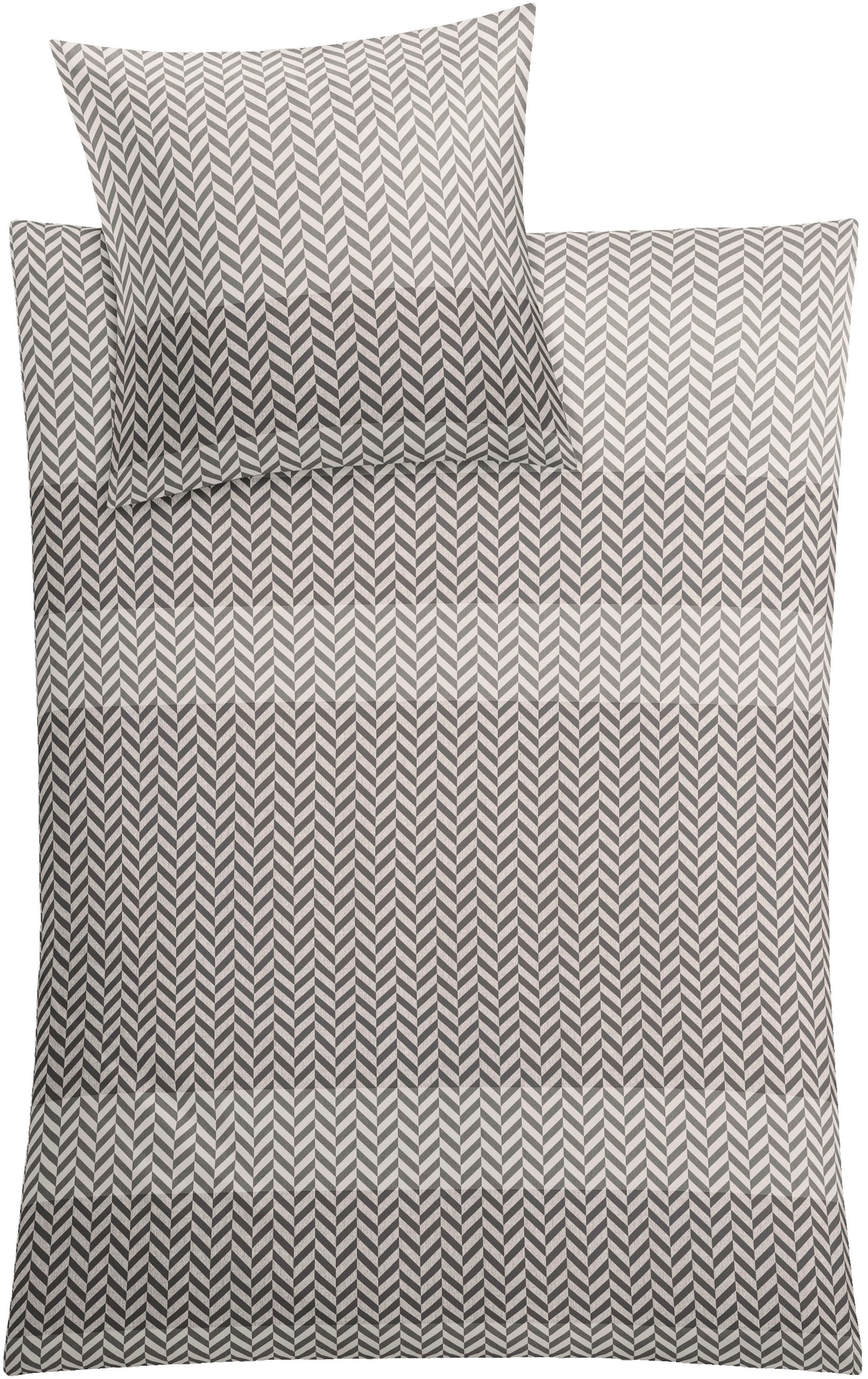 Kleine Wolke Bettwäsche "Cosy" 2 Stk. tlg. mit Fischgrätmuster günstig online kaufen