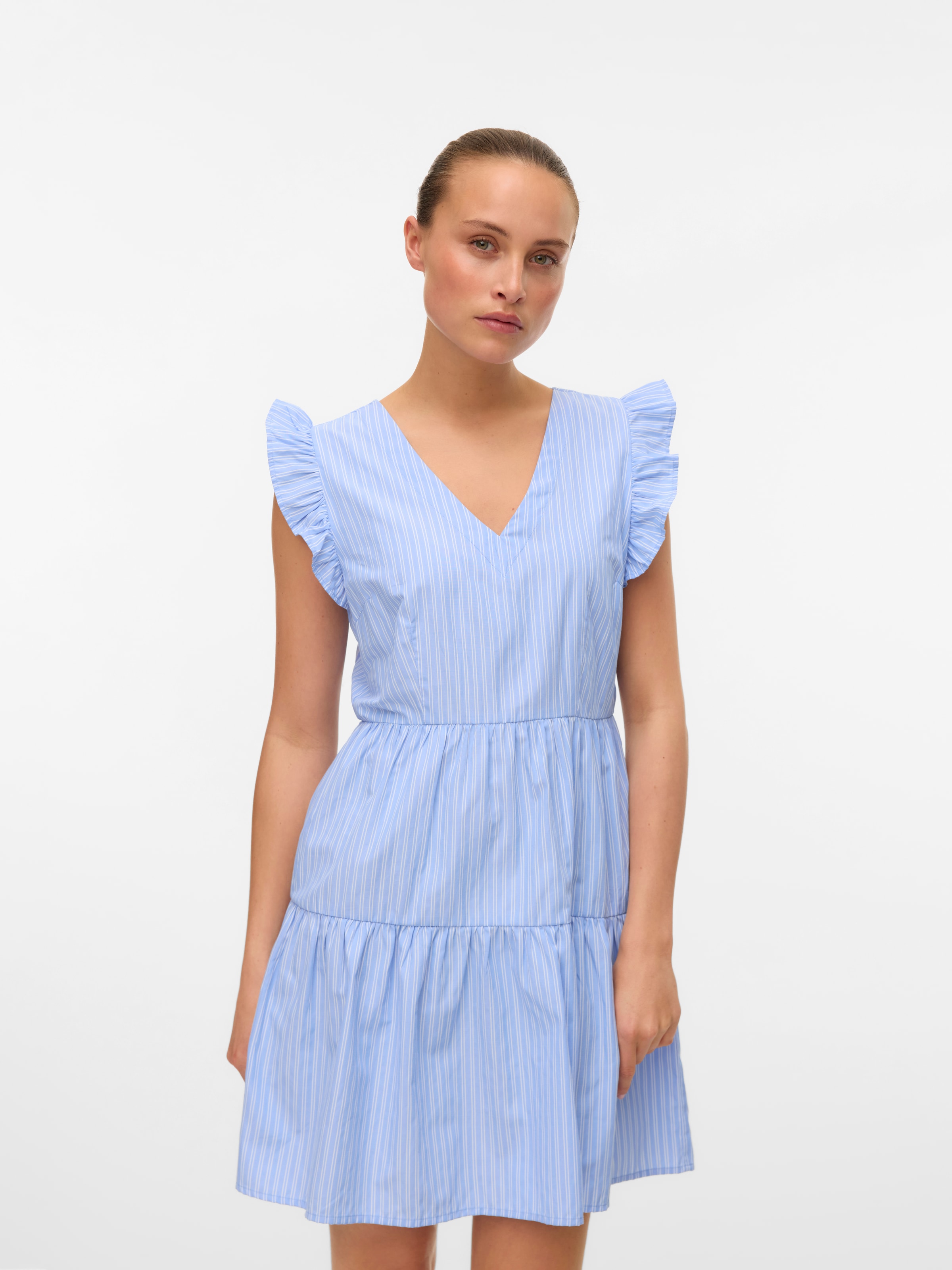 Vero Moda Tunikakleid "VMFANNI SL SHORT DRESS WVN GA NOOS" günstig online kaufen