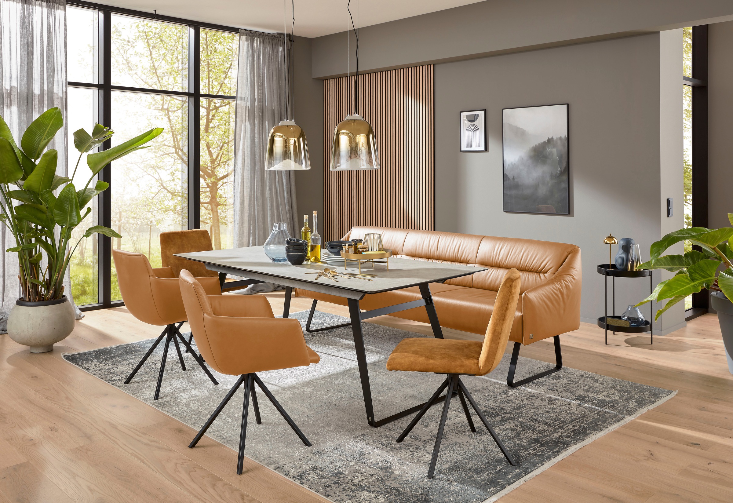 Musterring Essbank "JustB SP500" 1 tlg. Metallkufe schwarz, verschiedene Fa günstig online kaufen