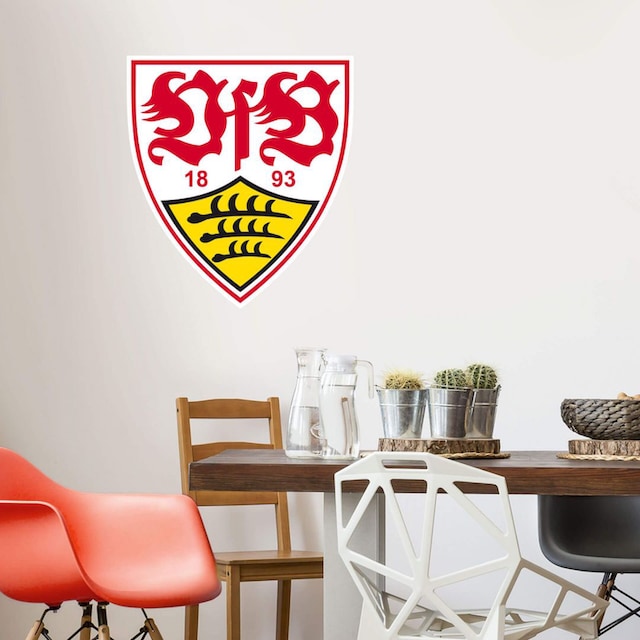 Wall-Art Wandtattoo »Fußball VfB Stuttgart Logo« bestellen | BAUR