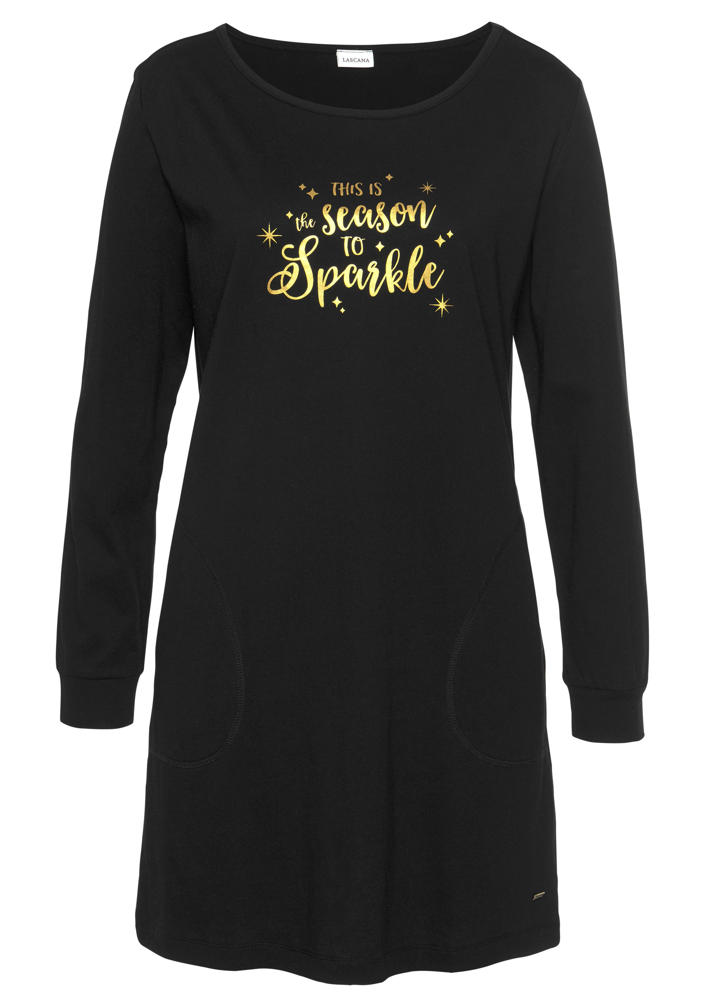 LASCANA Nachthemd Eingrifftaschen günstig online kaufen