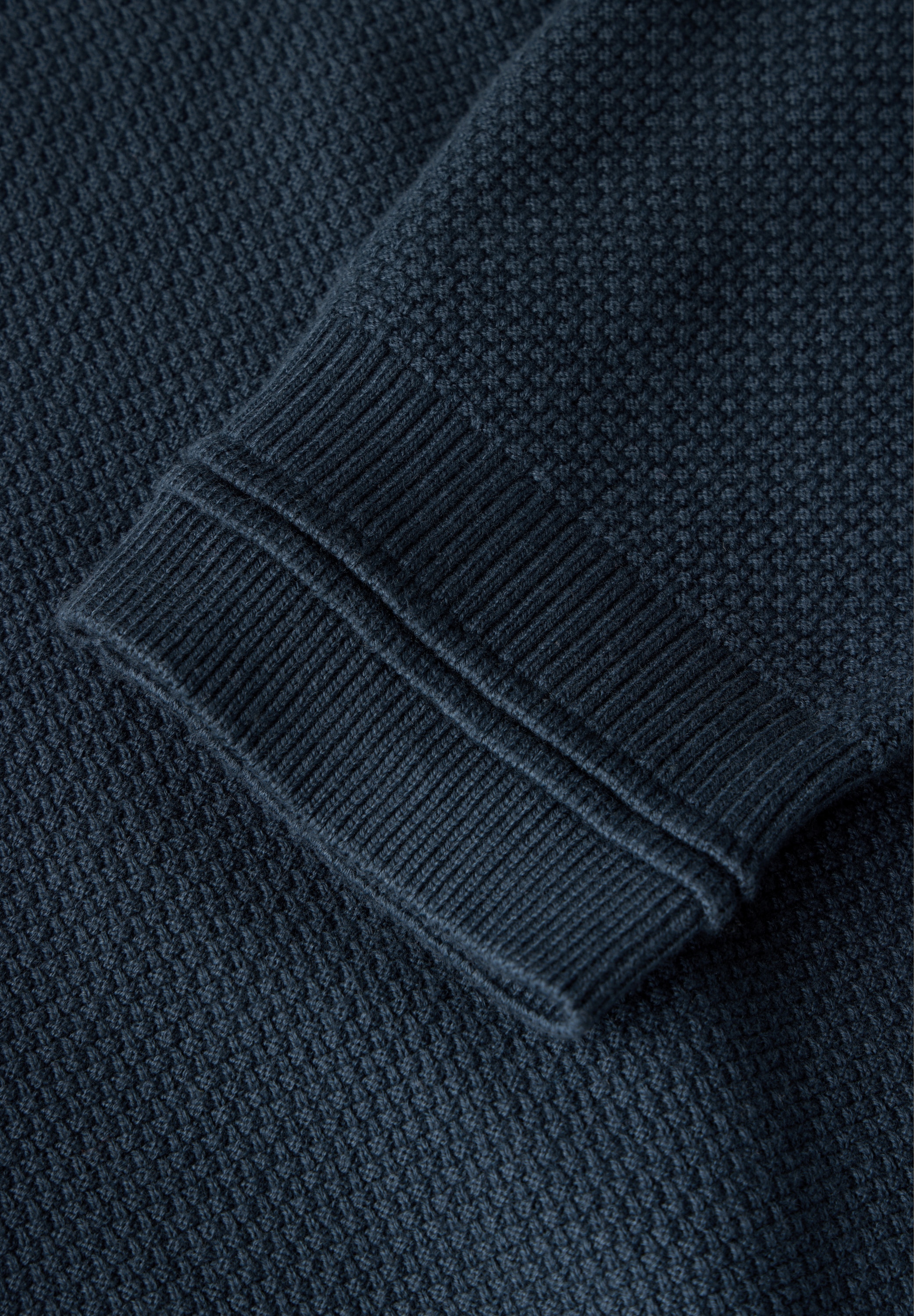 STREET ONE MEN Strickpullover, mit grober Struktur