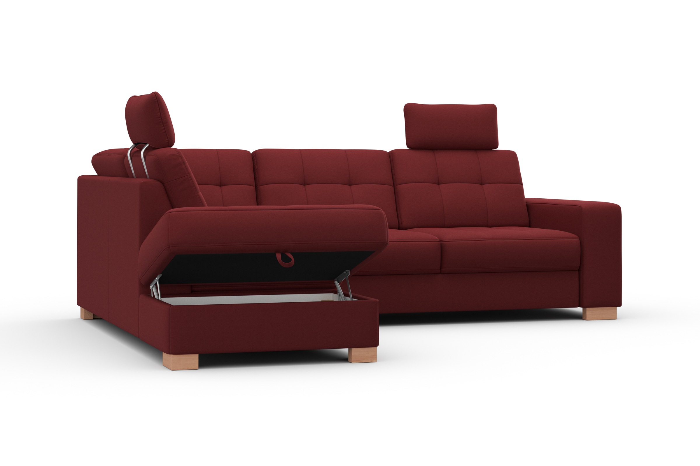 sit&more Ecksofa »Quincy L-Form«, wahlweise mit Bettfunktion und Bettkasten