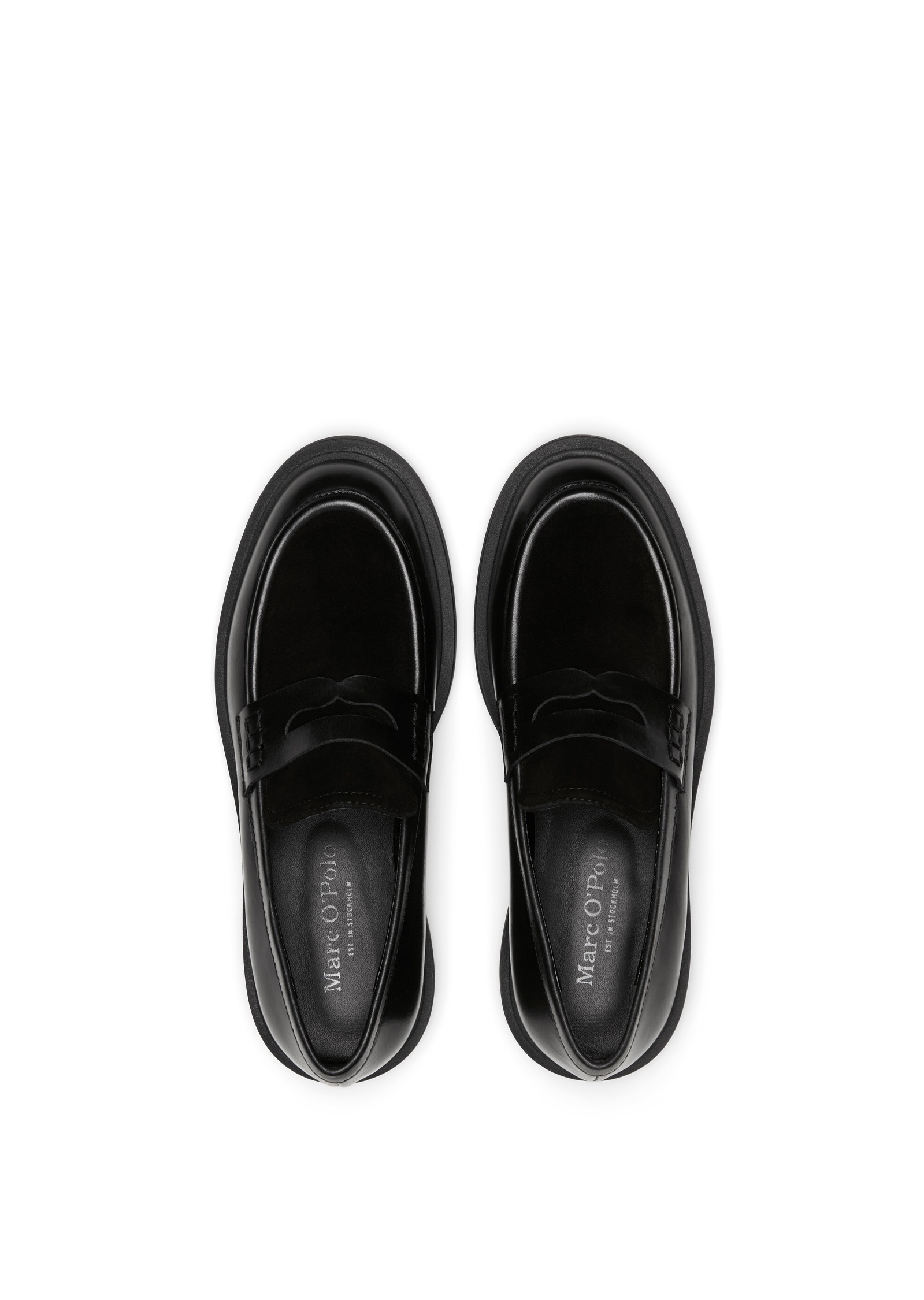 Marc O'Polo Loafer »aus Leder-Mix: glatt und Velours«