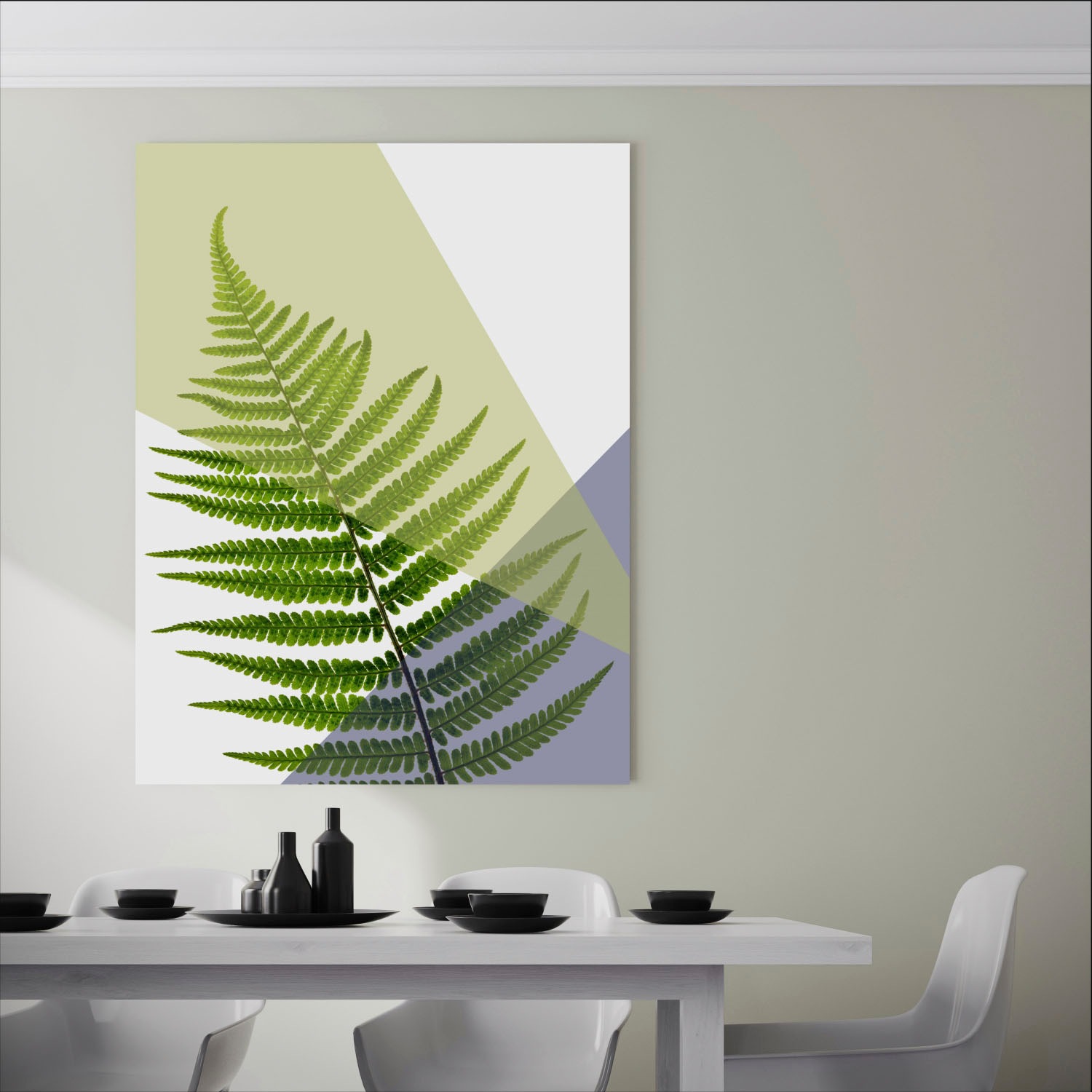 queence Acrylglasbild "Blätter" Blätter  Blätterbilder  Kunst  Pflanzen  Pf günstig online kaufen