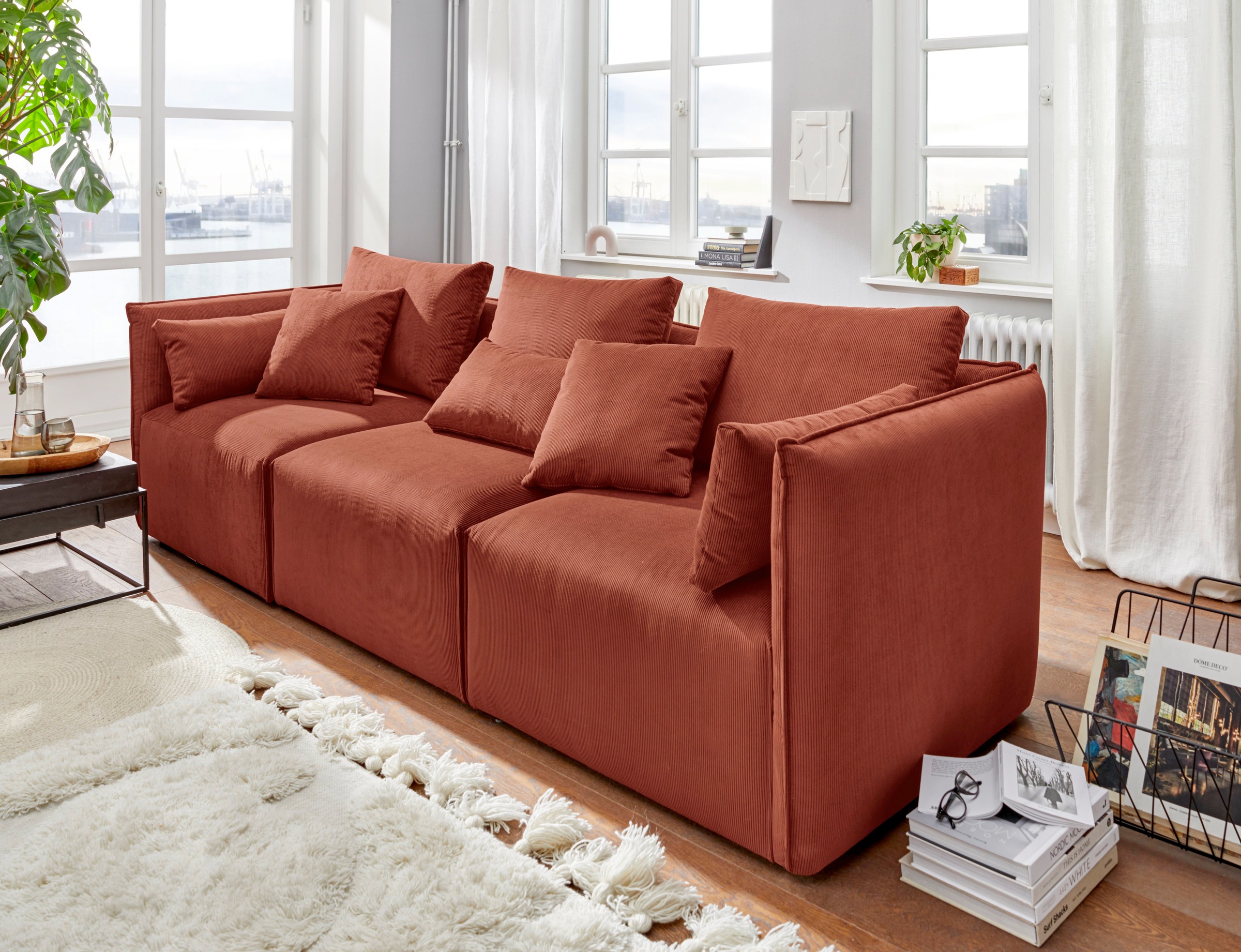 OTTO home 3-Sitzer "Nöre" 3 Teile, in vielen Bezugsqualitäten und Farben s. günstig online kaufen