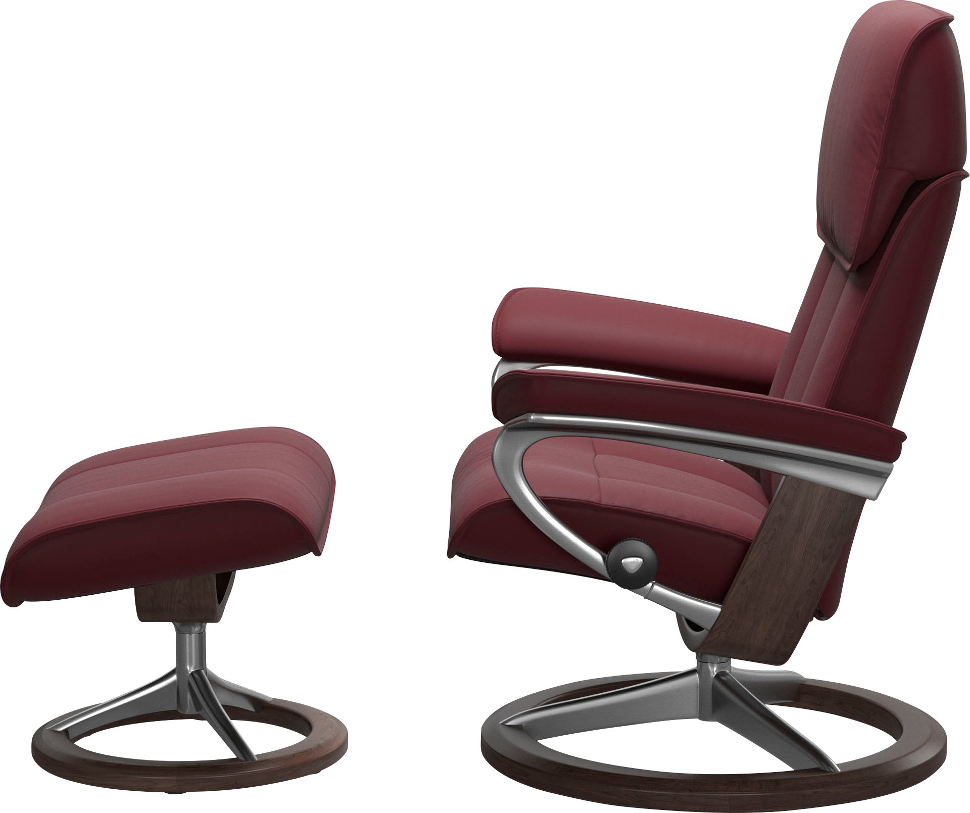 Stressless® Relaxsessel »Admiral«, (Set, Relaxsessel inkl. Hocker), mit Signature Base, Größe M & L, Gestell Wenge