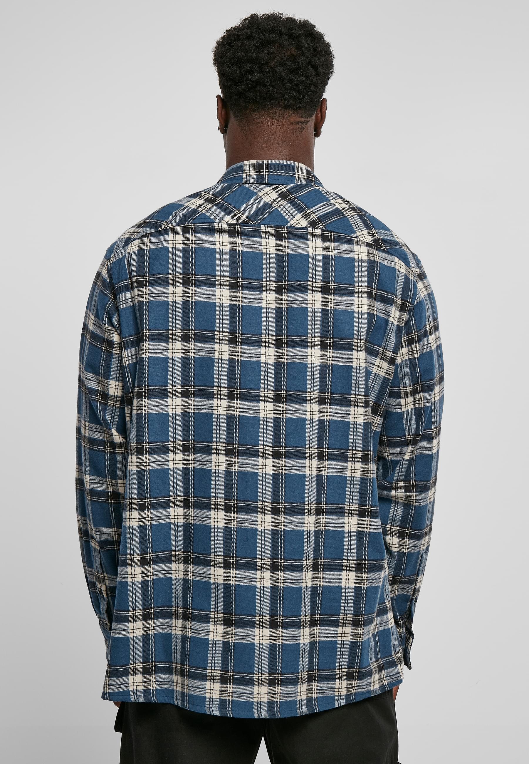URBAN CLASSICS Langarmhemd »Urban Classics Herren Lake Check Shirt«, (1 tlg.)