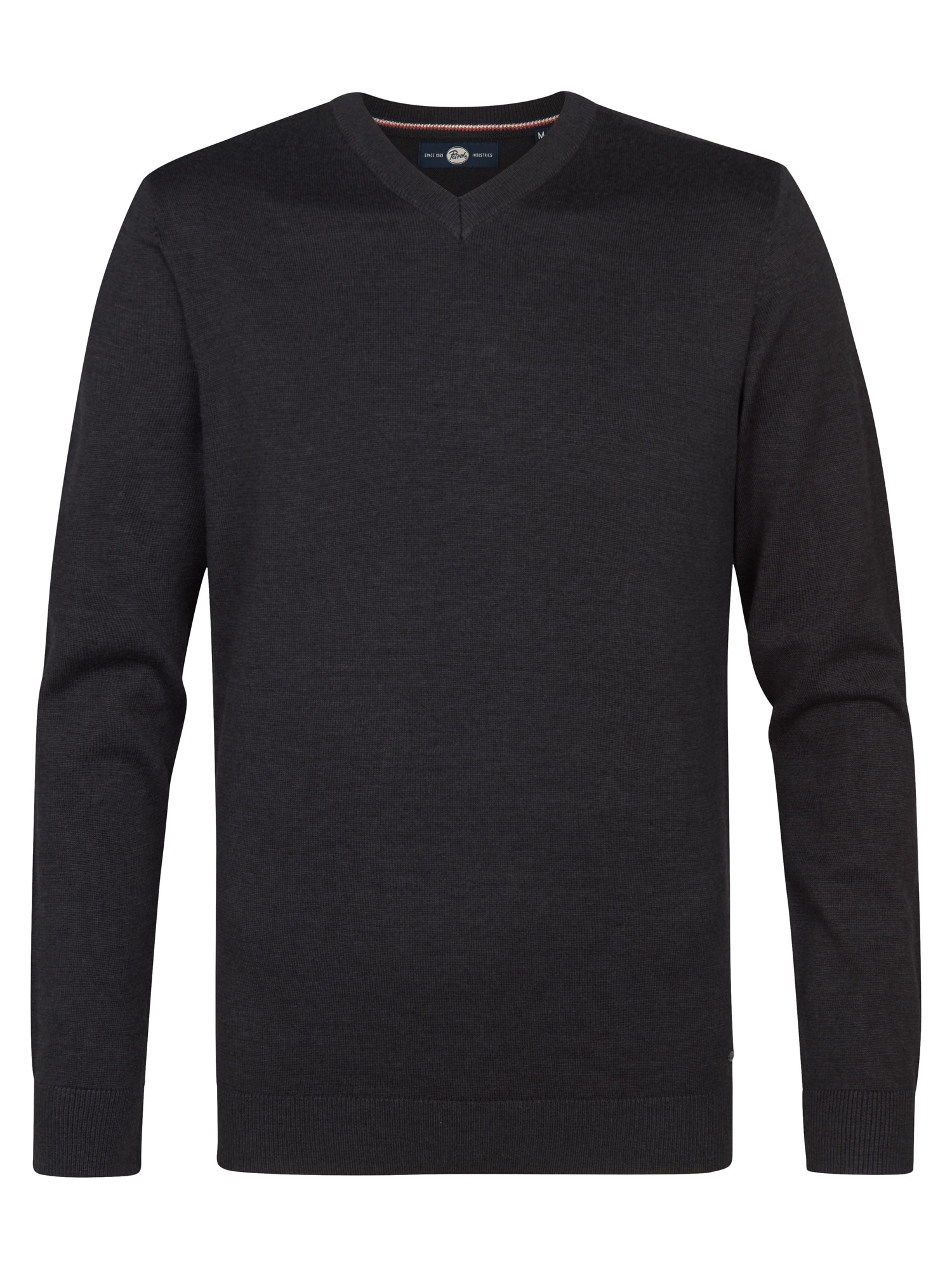 Petrol Industries V-Ausschnitt-Pullover »V-Neck Basi«, Materialmix mit Baumwollanteil