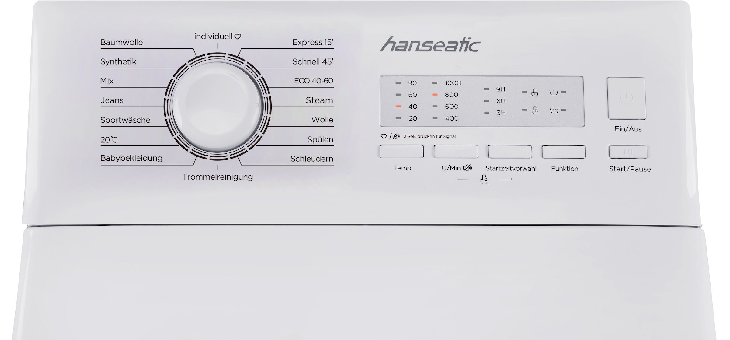 Hanseatic Waschmaschine »HTW510C«, 5,0 kg, 1000 U/min