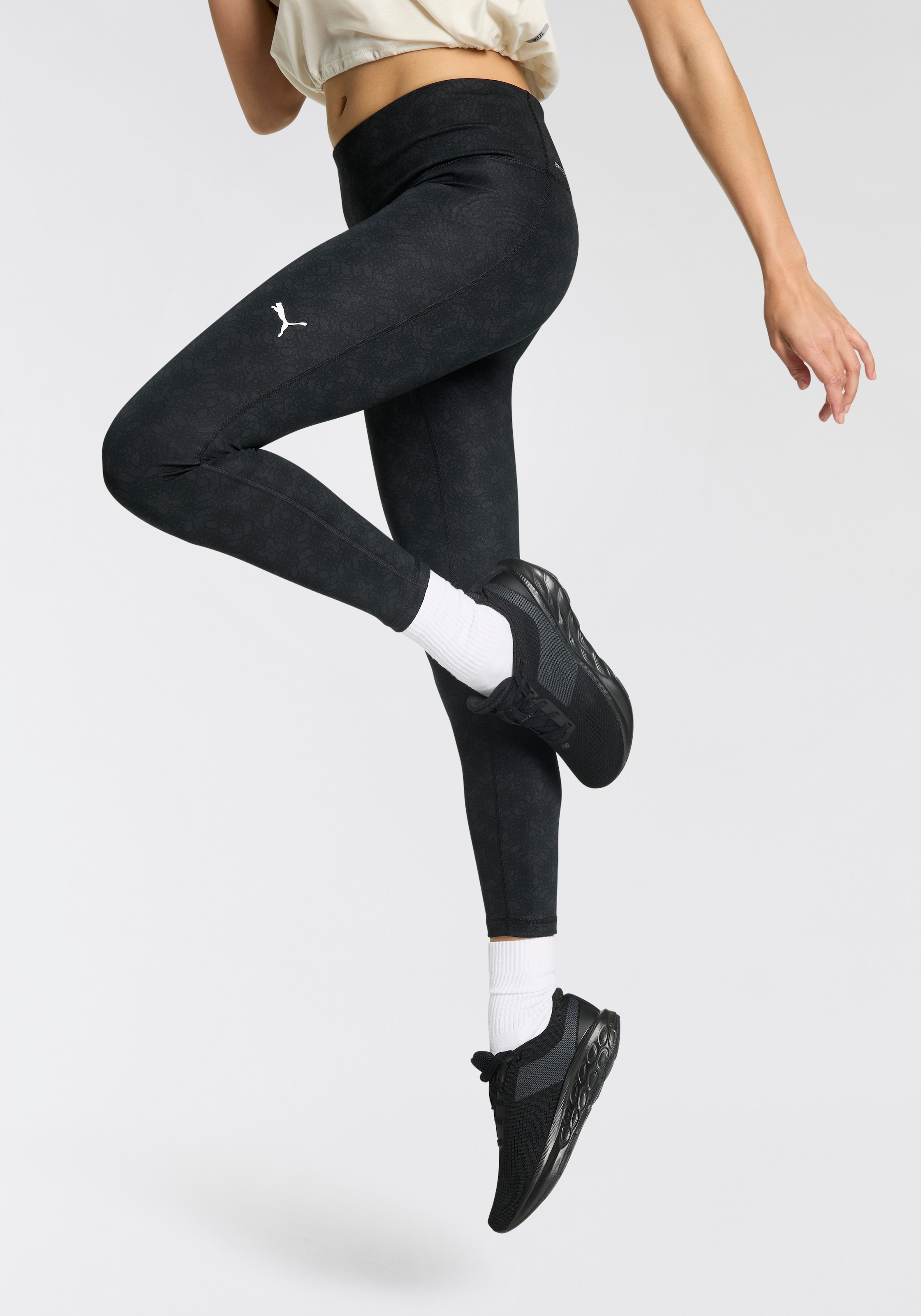 PUMA Trainingstights "W TAD GRAPHIC TIGHT - 7/8 AOP" mit hohem Bund, mit ve günstig online kaufen