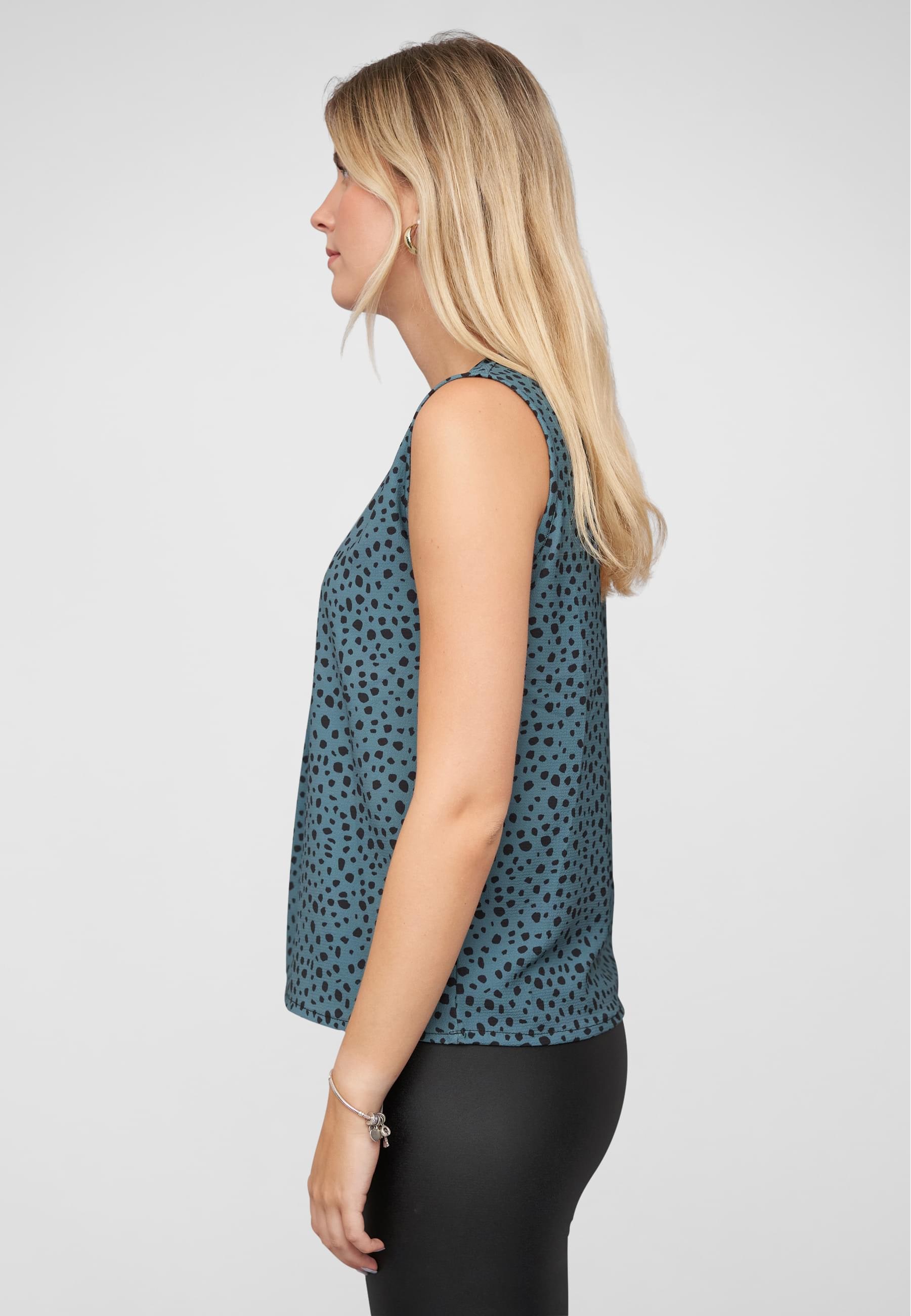 CLOUD 5IVE Muskelshirt »CLOUD 5IVE V-Neck Top with aop animal print«, (1 tlg.)