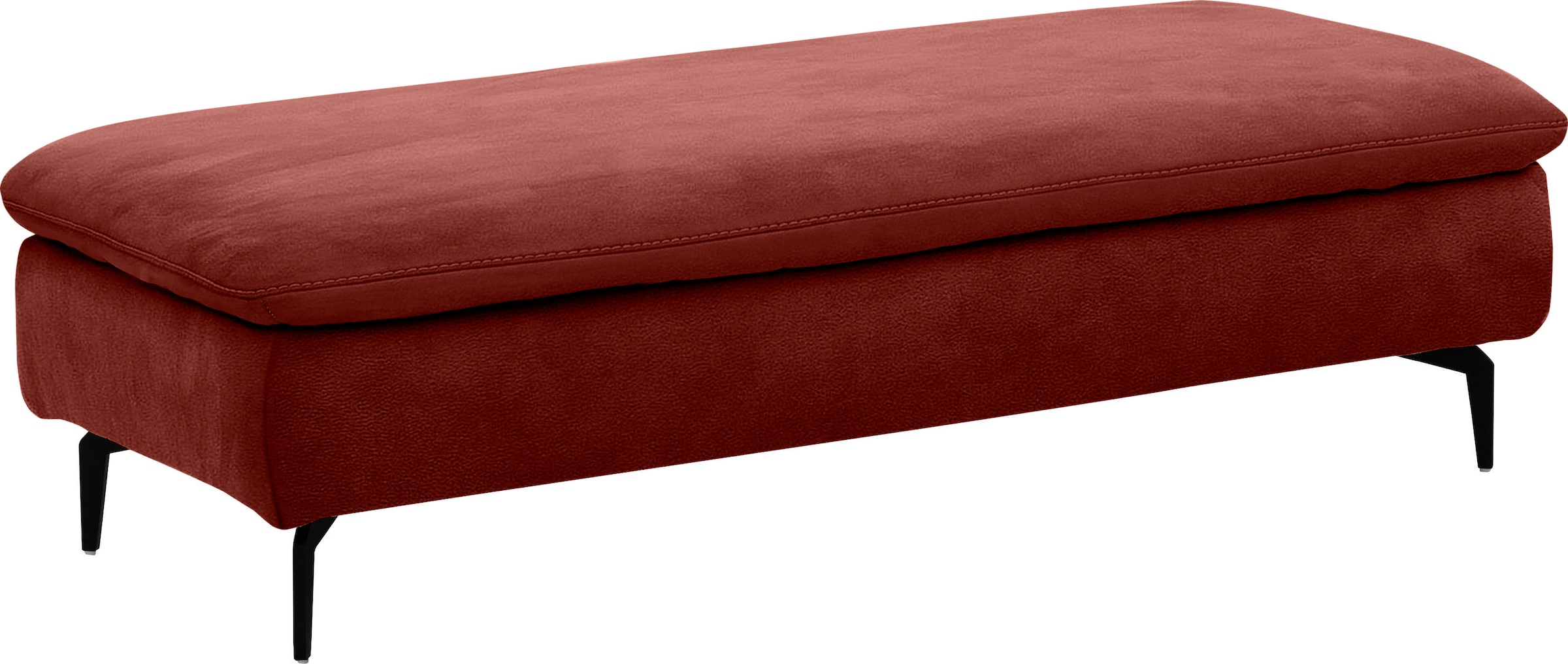 W.SCHILLIG Ecksofa »valentinoo, Designsofa, bequem, elegant und zeitlos, L-Form«, (Set), inklusive Hocker, mit Sitztiefenverstellung, Breite 299 cm