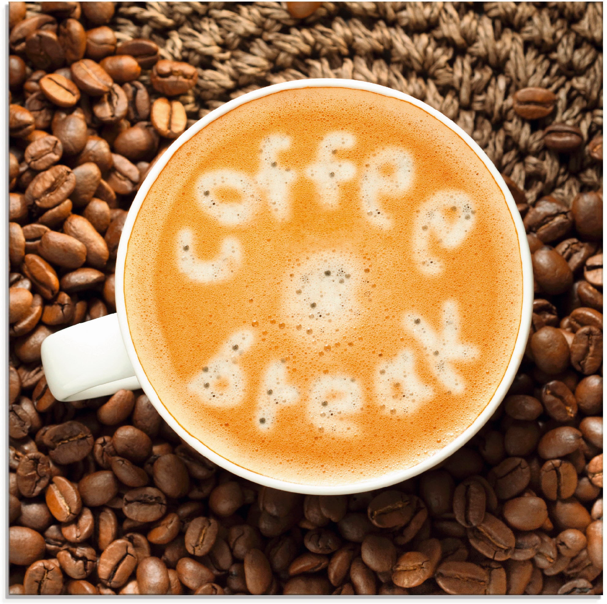 Artland Glasbild "Kaffeepause" Getränke 1 Stk. tlg. in verschiedenen Größen