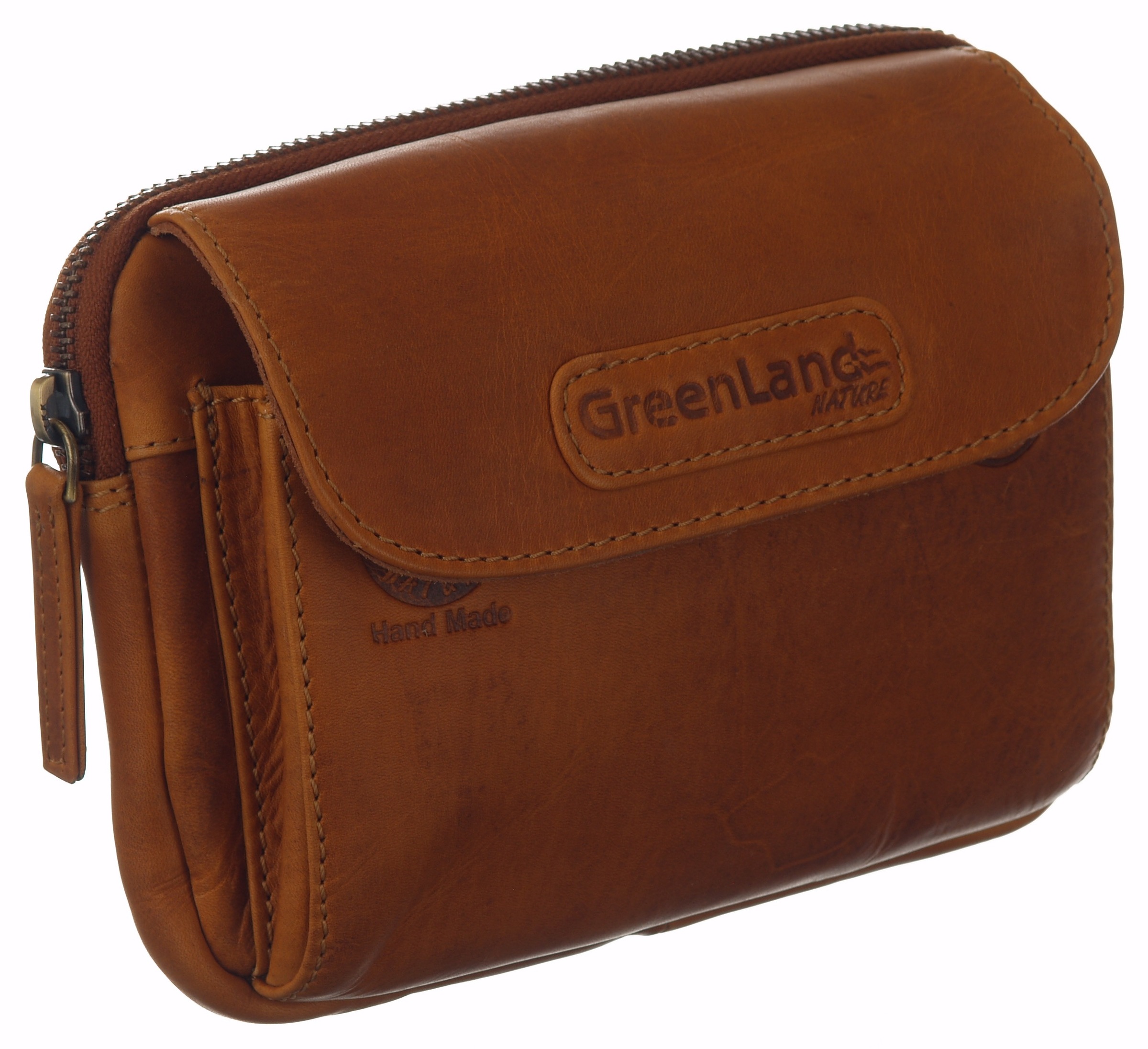 GreenLand Nature Gürteltasche "Soft&Safe" aus Kalbsleder mit RFID Technolog günstig online kaufen