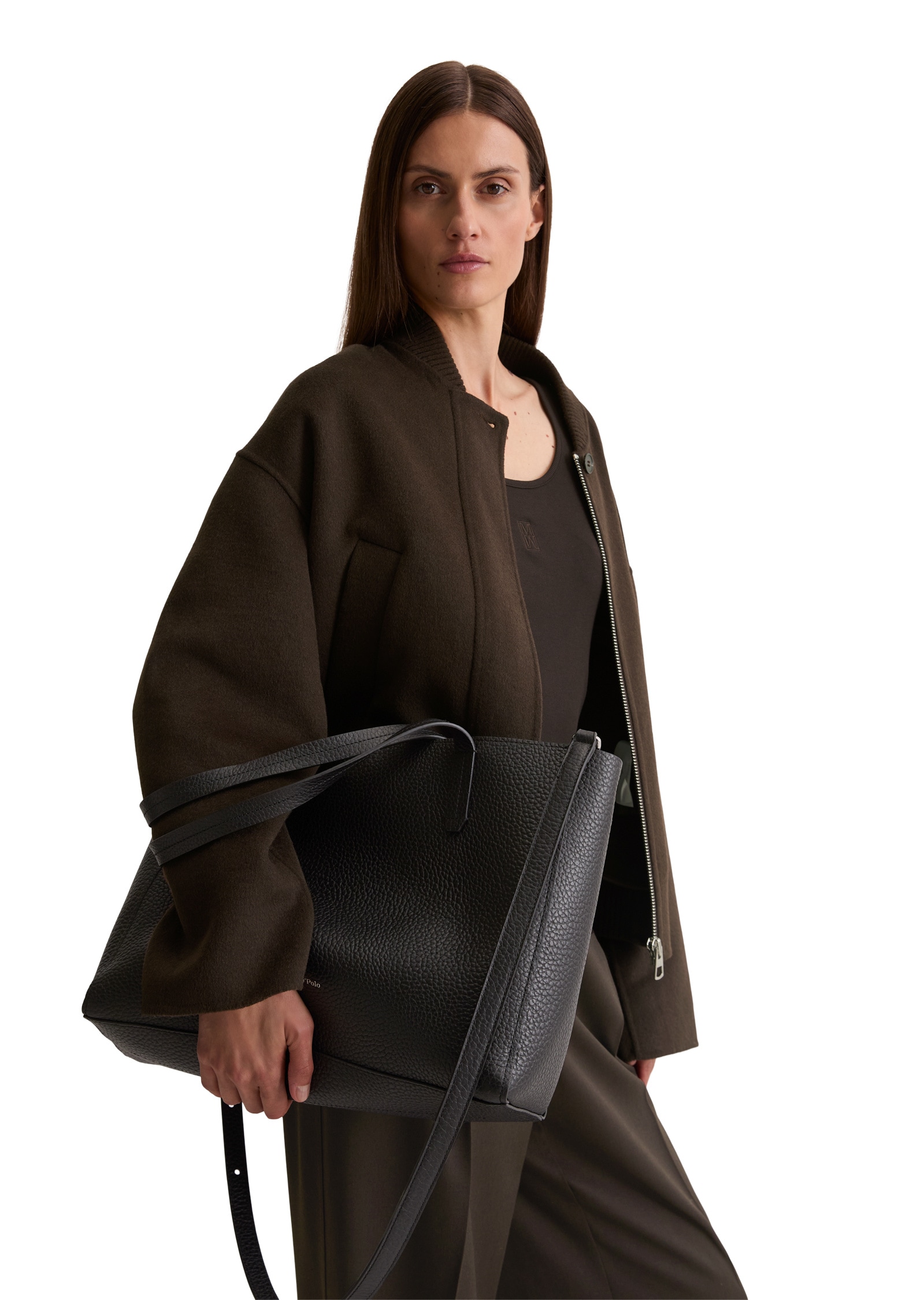 Marc O'Polo Shopper »aus genarbtem Rindleder«