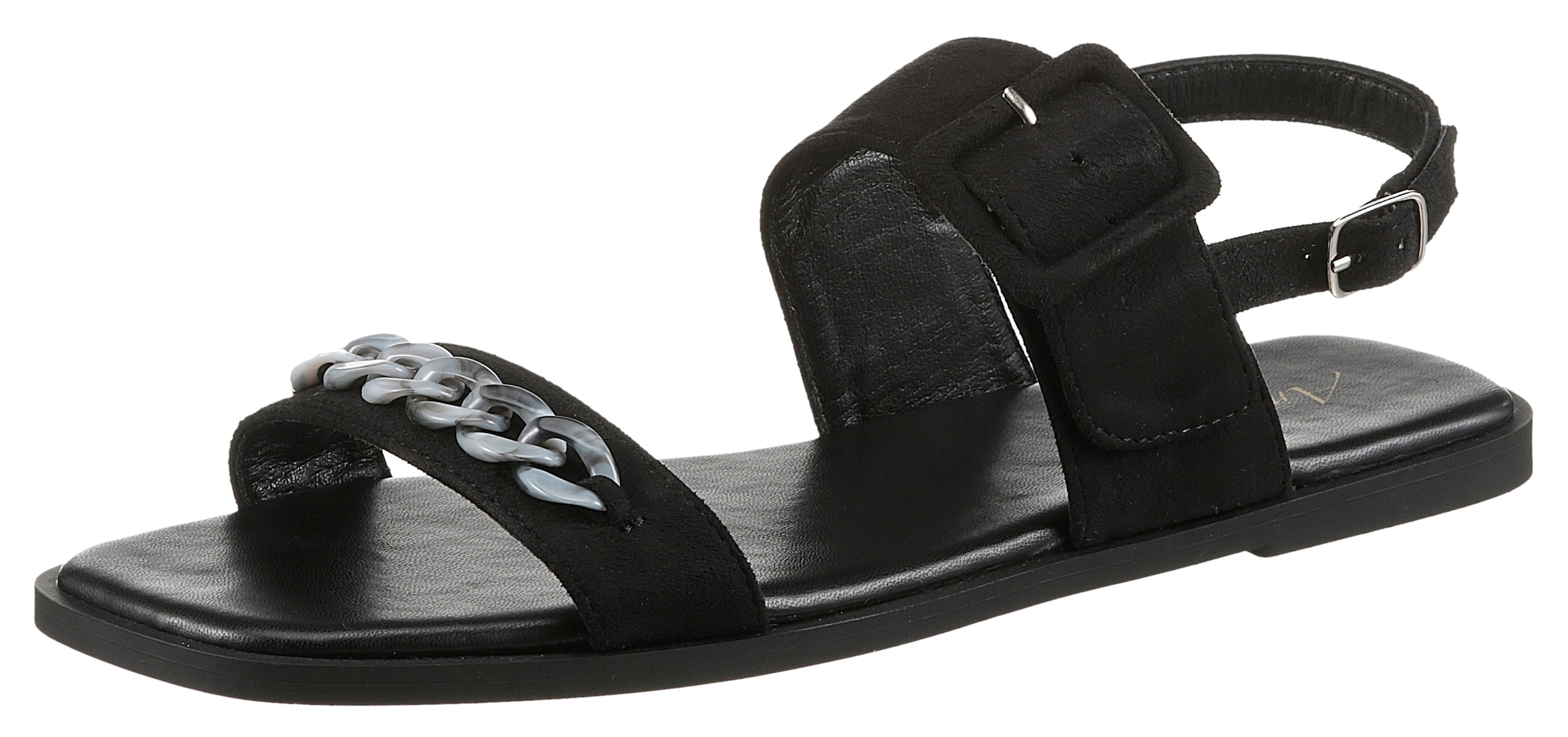 Aniston SHOES Riemchensandale, Sommerschuh, Sandalette, Zierkette - NEUE KOLLEKTION