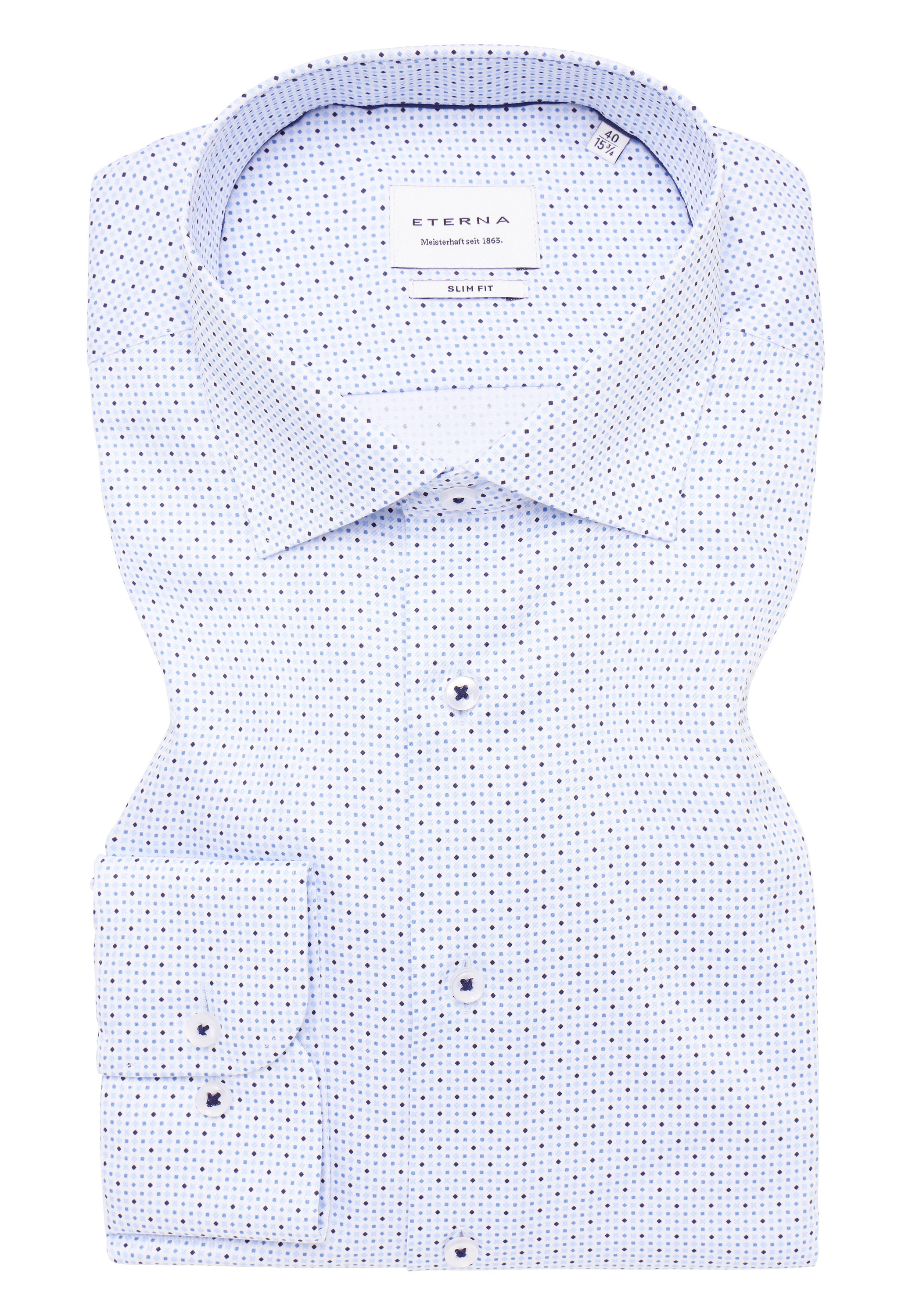Eterna Langarmhemd »SLIM FIT«, NON IRON (bügelfrei)