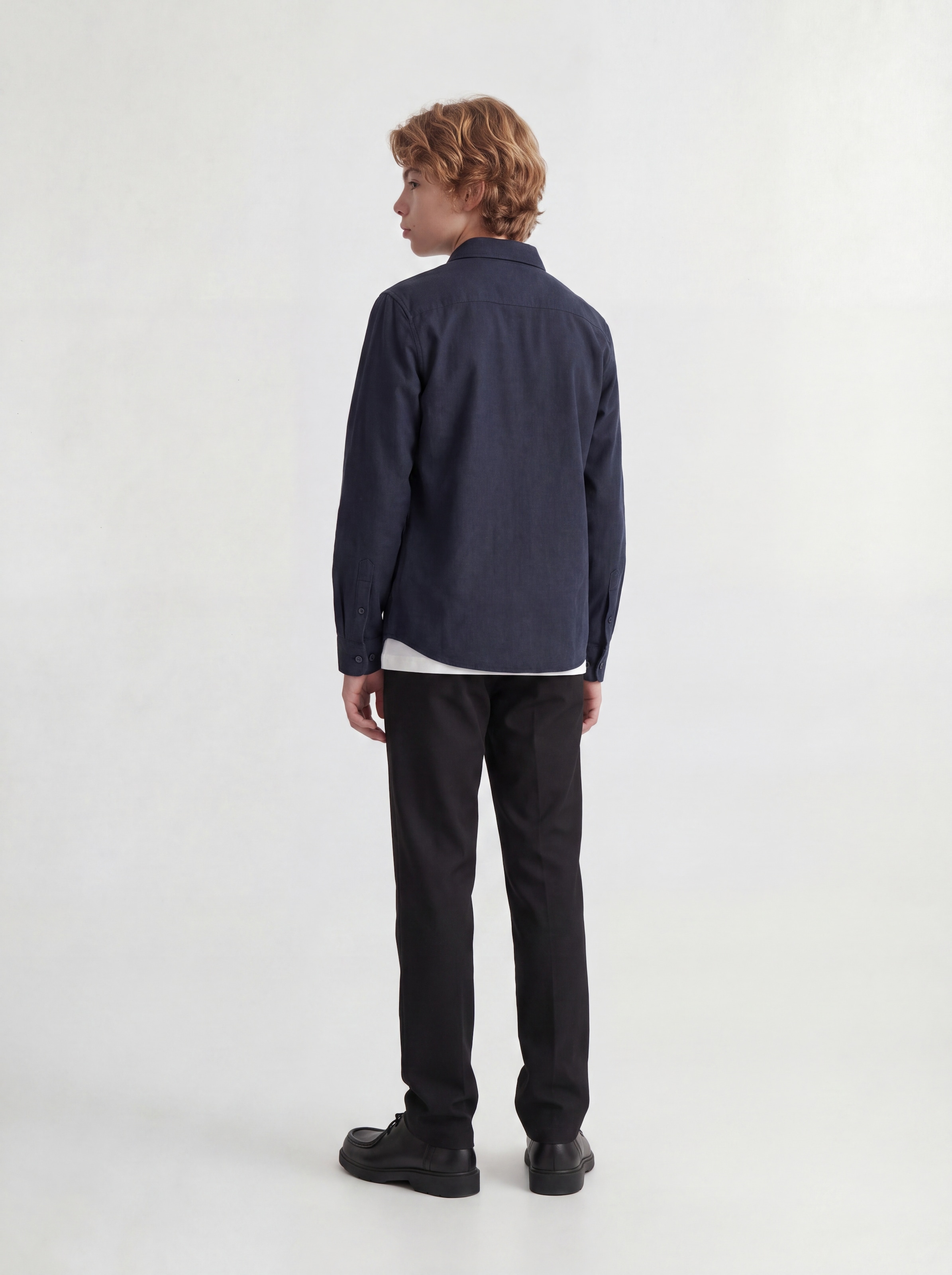 Jack & Jones Junior Langarmhemd »JJEFIELD MELANGE SHIRT LS JNR« Baumwolle, regular fit