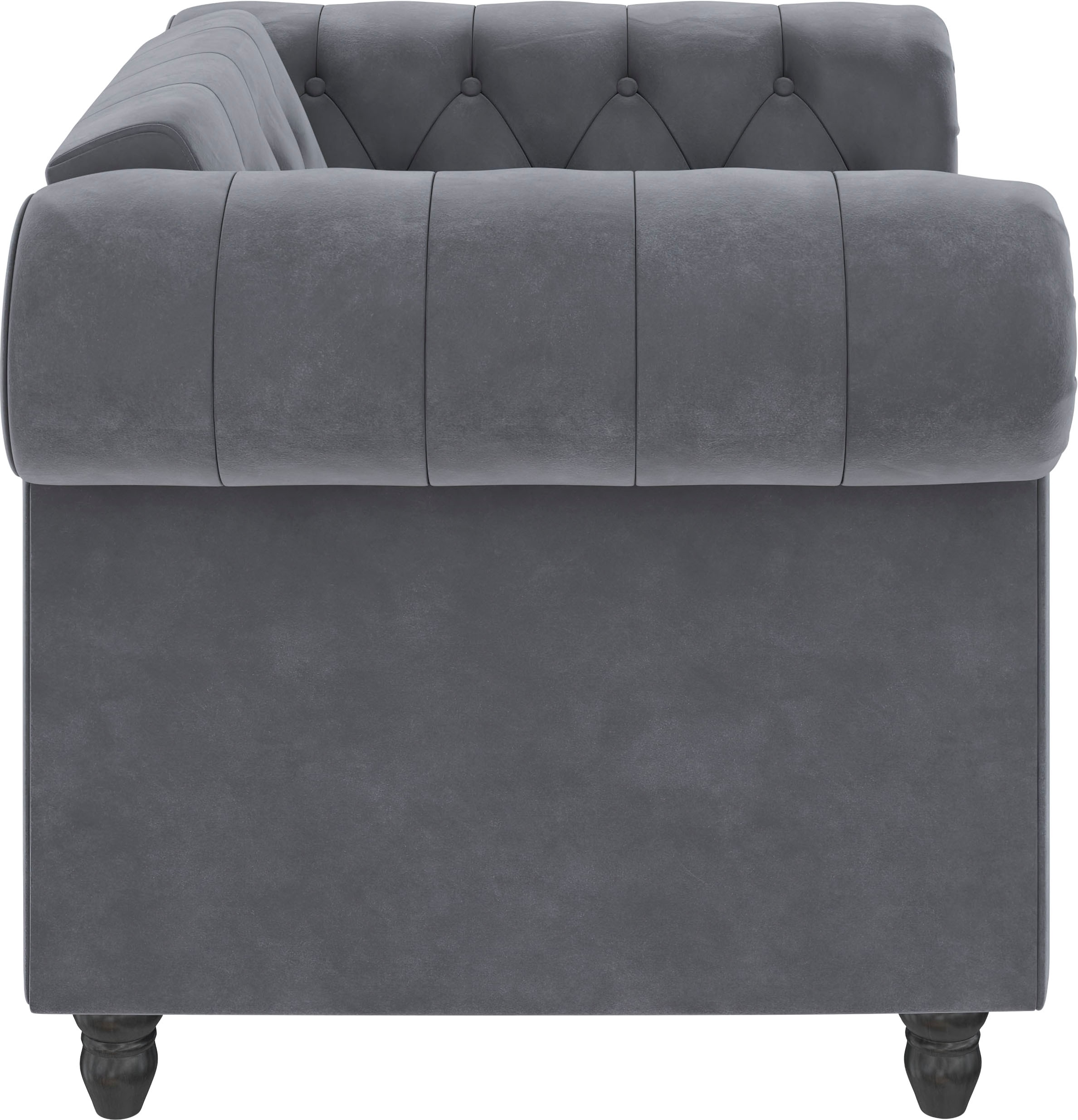 Dorel Home Chesterfield-Sessel »Felix«, mit Rückenlehne 3-fach verstellbar, Beine Massivholz, Sitzhöhe 46 cm