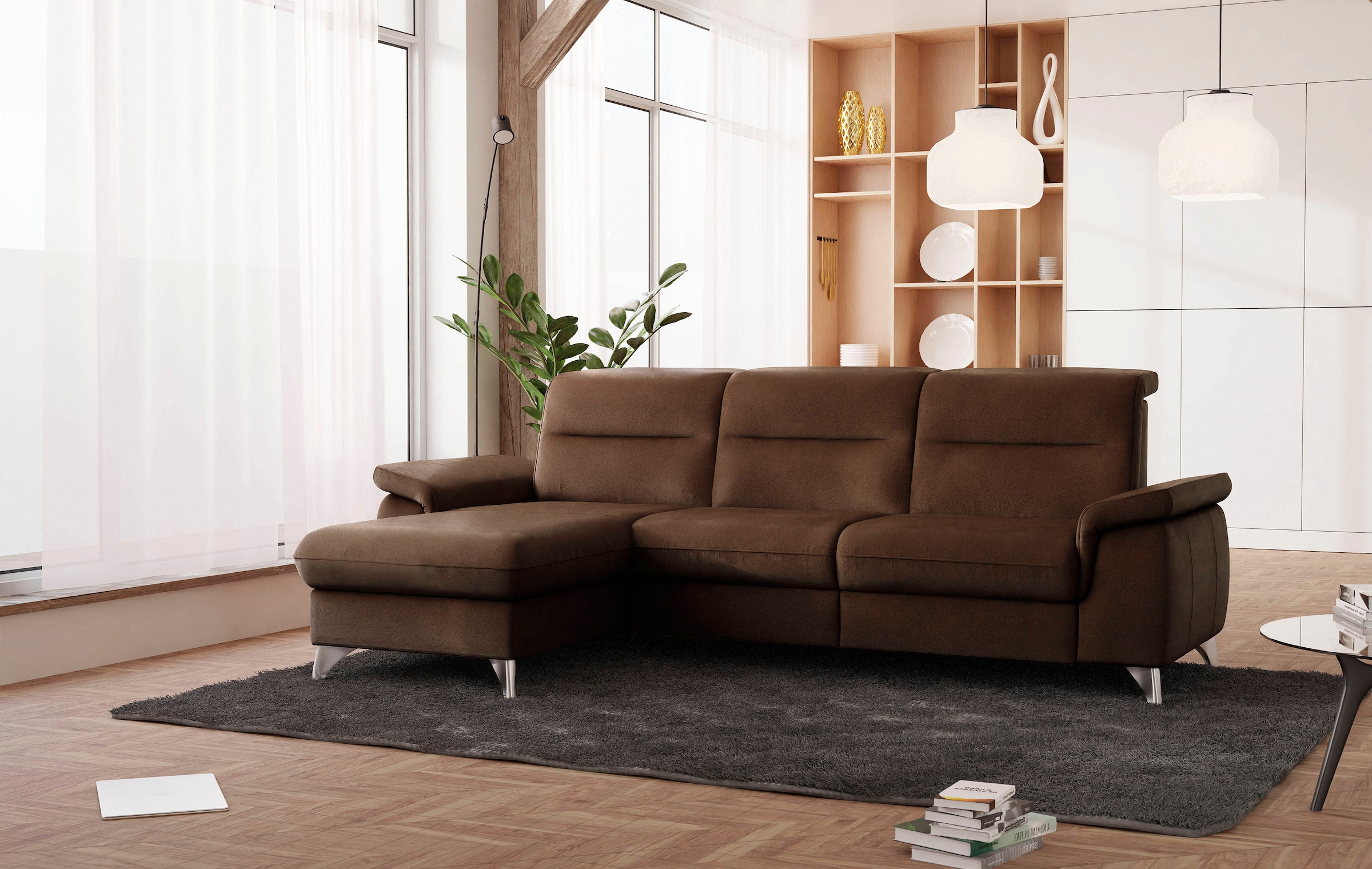 sit&more Ecksofa "Astoria L-Form", wahlweise mit motorischer Relaxfunktion günstig online kaufen