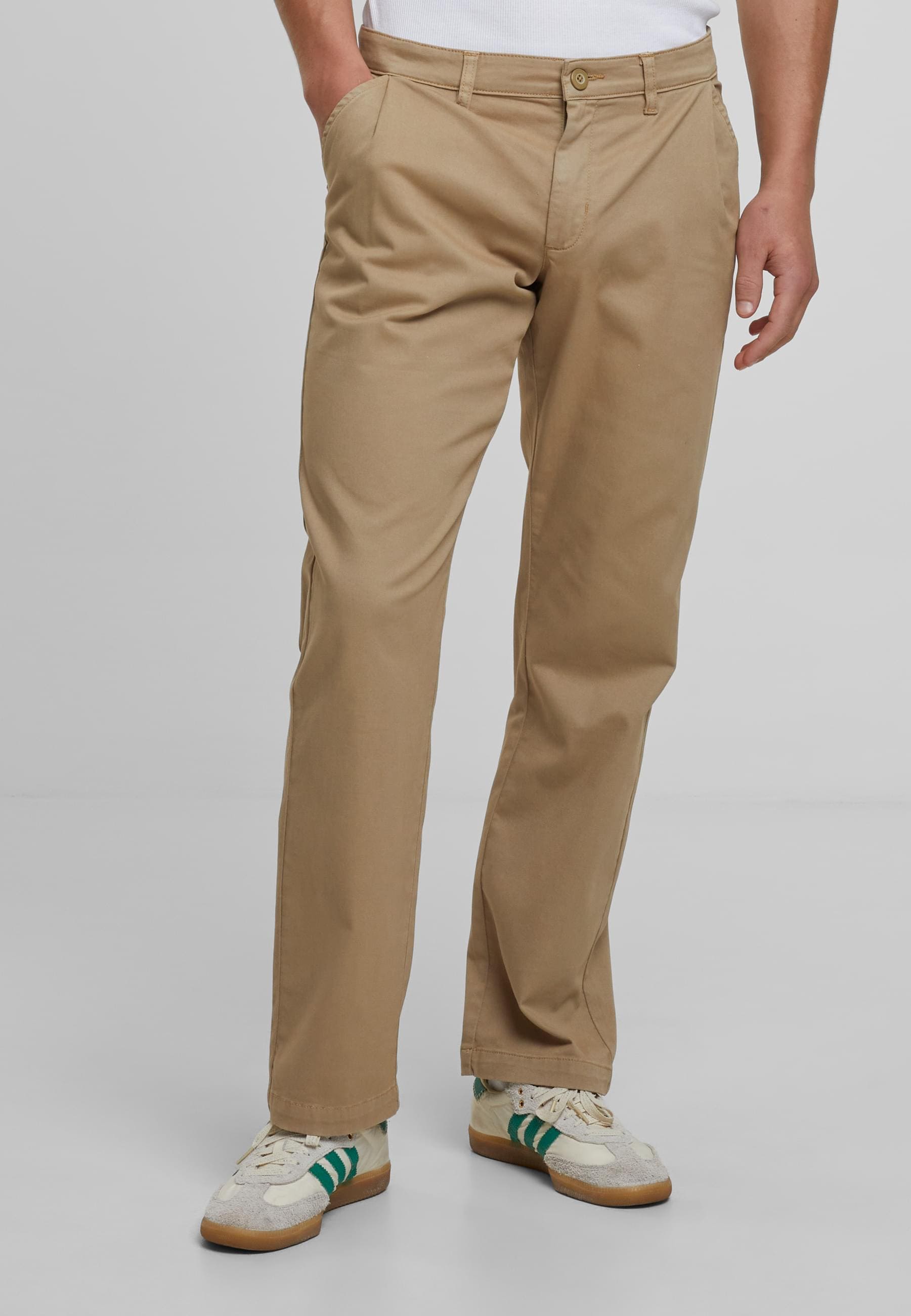 URBAN CLASSICS Stoffhose »Urban Classics Pleated Twill Pants«, (1 tlg.)