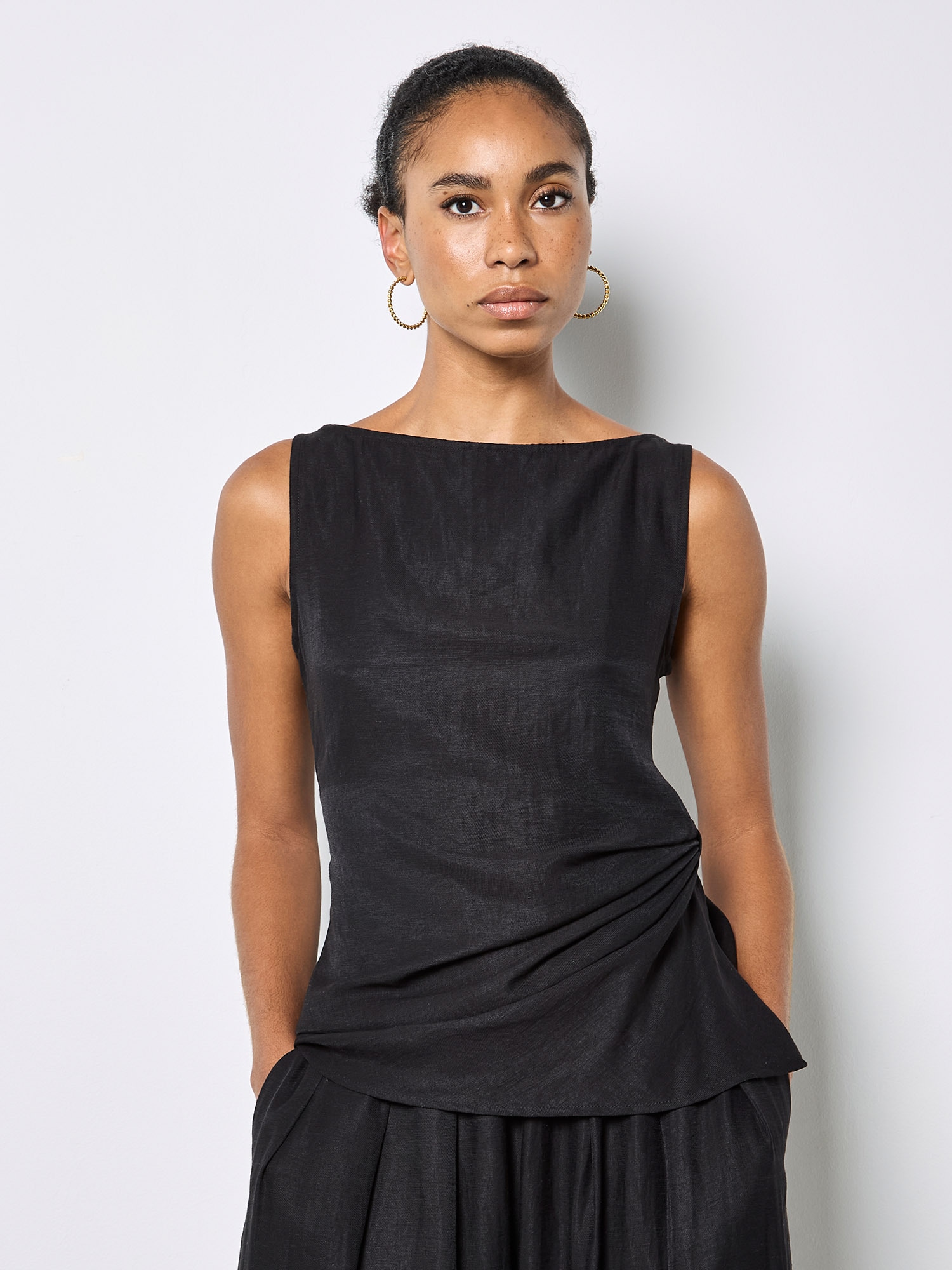 Apricot Stricktop »Gewebtes Oberteil« mit seitlichem Knoten