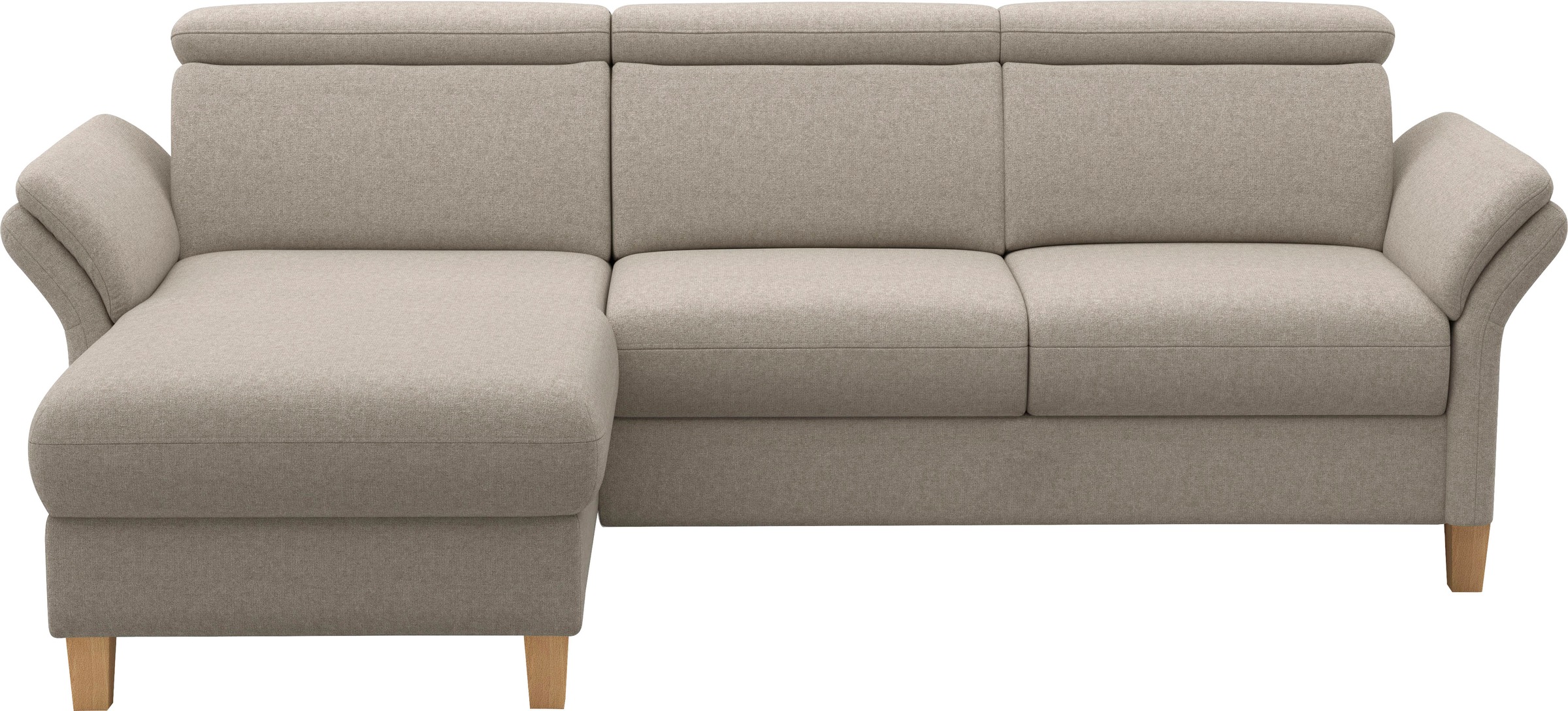 Home affaire Ecksofa "Glendale, L-Form" inkl. Kopfteilverstellung, wahlweis günstig online kaufen