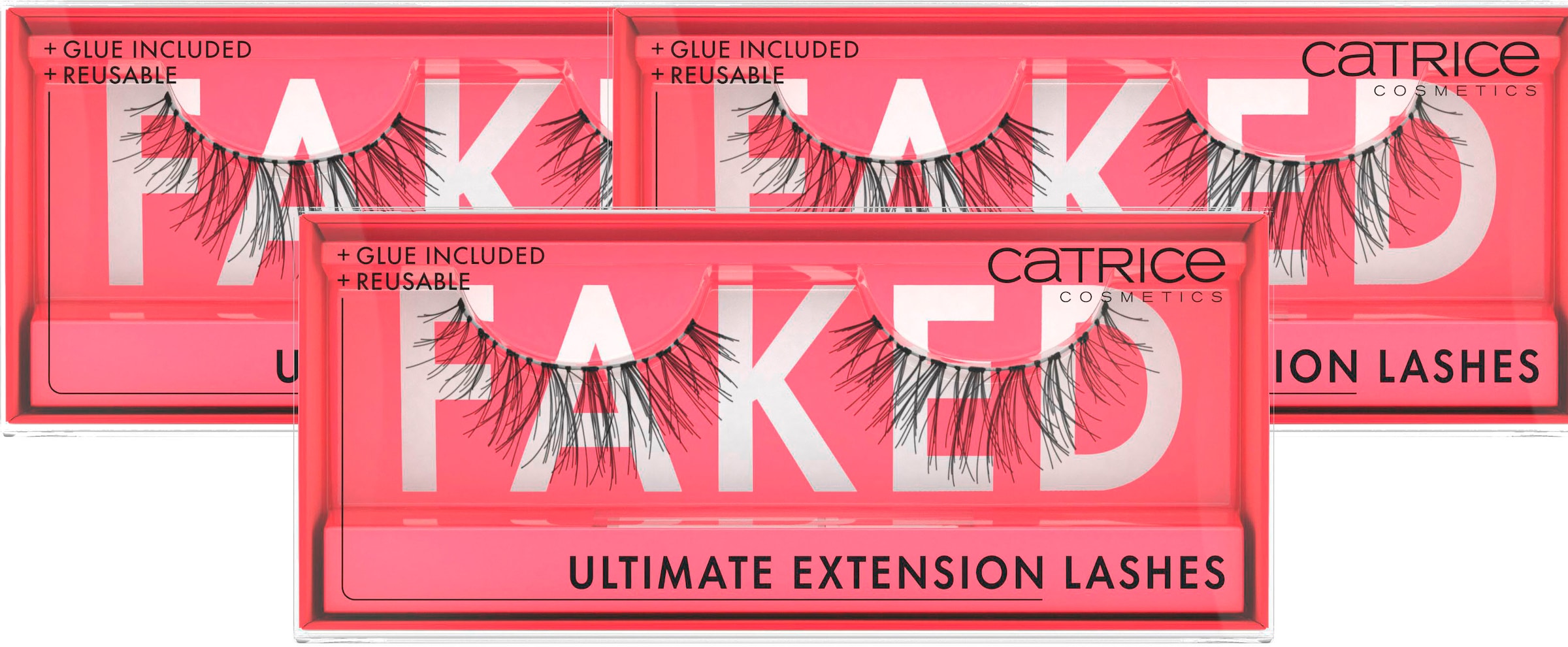 Catrice Bandwimpern »Faked Ultimate Extension Lashes«, (Set, 3 tlg.)  bestellen | BAUR