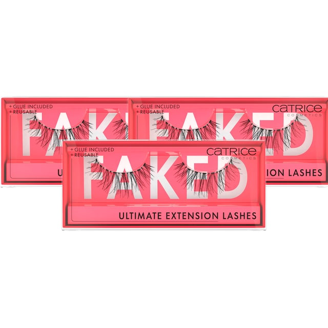 Catrice Bandwimpern »Faked Ultimate Extension Lashes«, (Set, 3 tlg.)  bestellen | BAUR