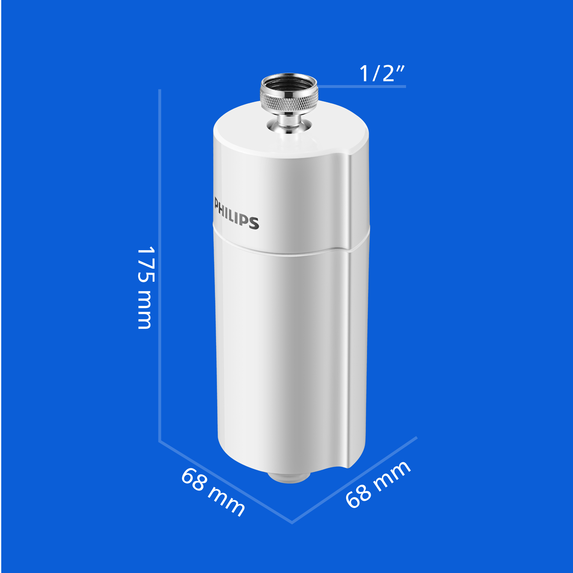 Philips Wasserfilter »Inline-Duschfilterzylinder« Packung, 2 tlg. Filterkapazität: 50.000 l