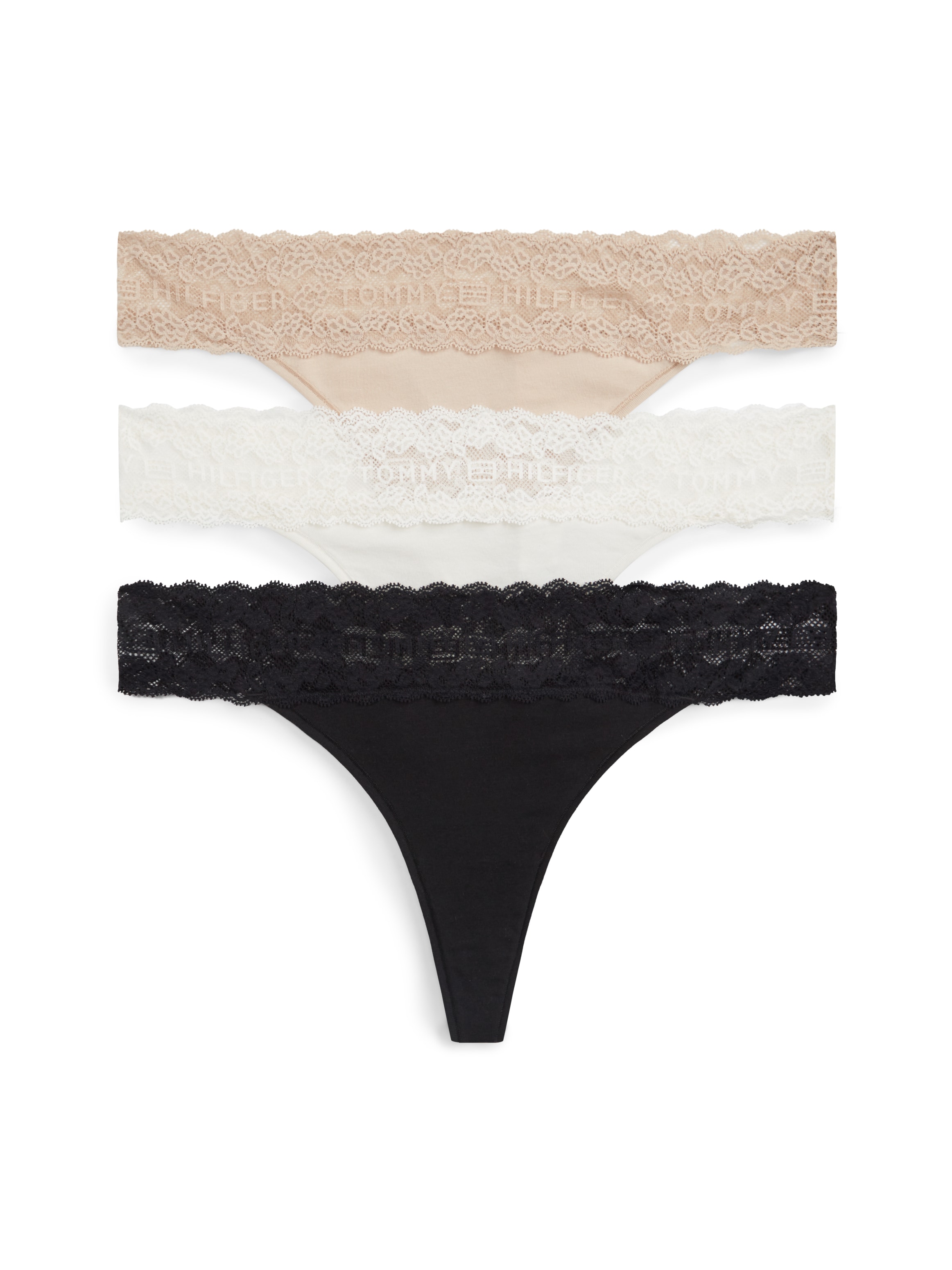 Tommy Hilfiger Underwear Tanga 3 Stk. Körpernahe Passform mit elastischem S günstig online kaufen