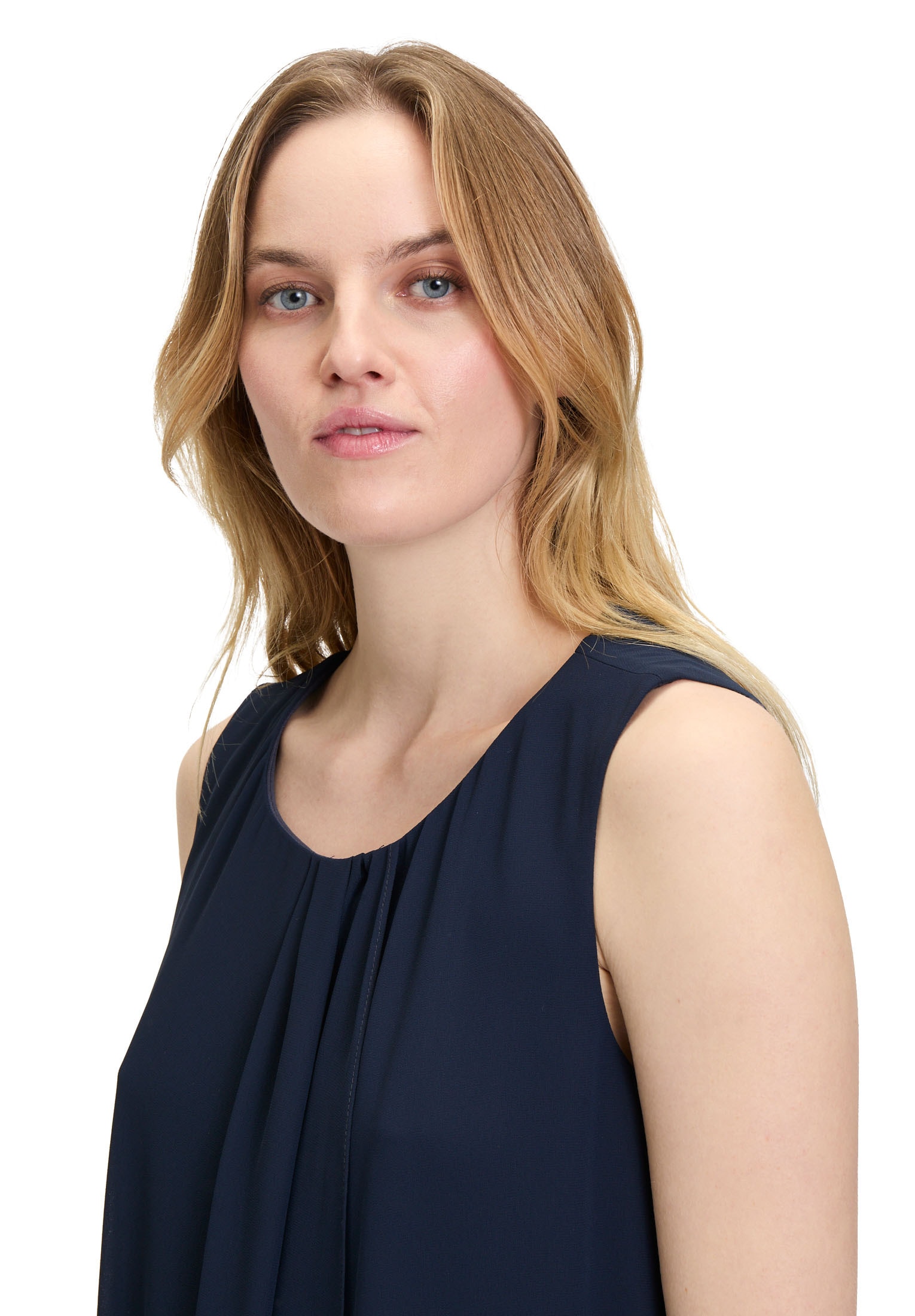 Betty&Co Chiffonkleid »Betty & Co Chiffonkleid im Layer Look«, Form