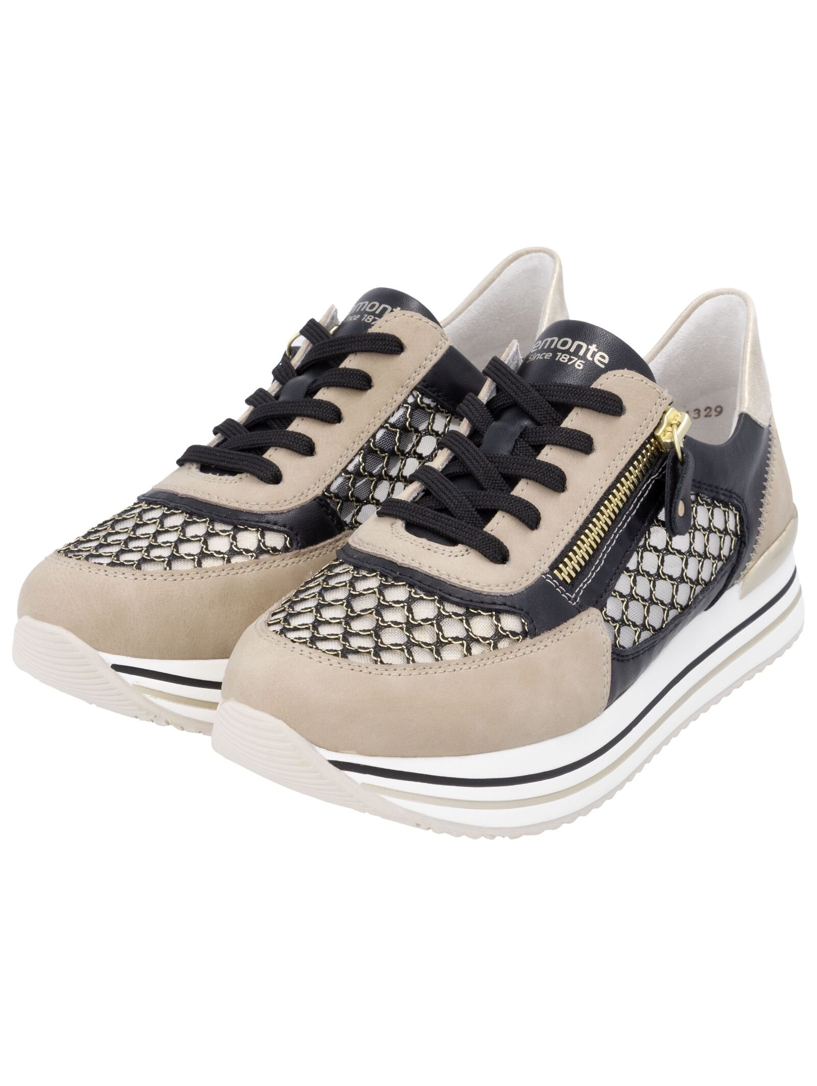 Remonte Remonte Halbschuh Synthetic/Textile Black/Gold 42 3