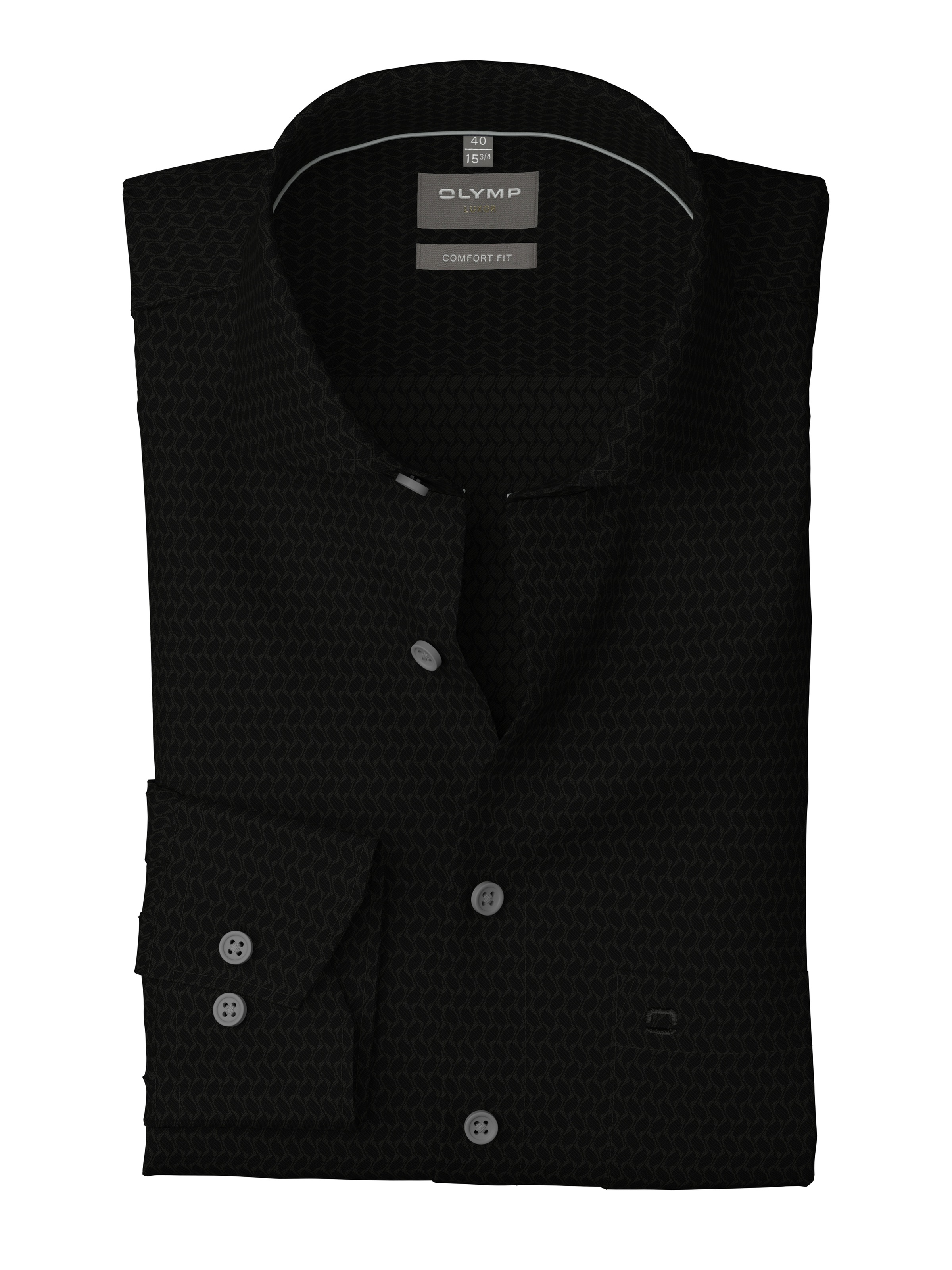 OLYMP Langarmhemd "Luxor comfort fit", Struktur - Satin, comfort fit, Busin günstig online kaufen