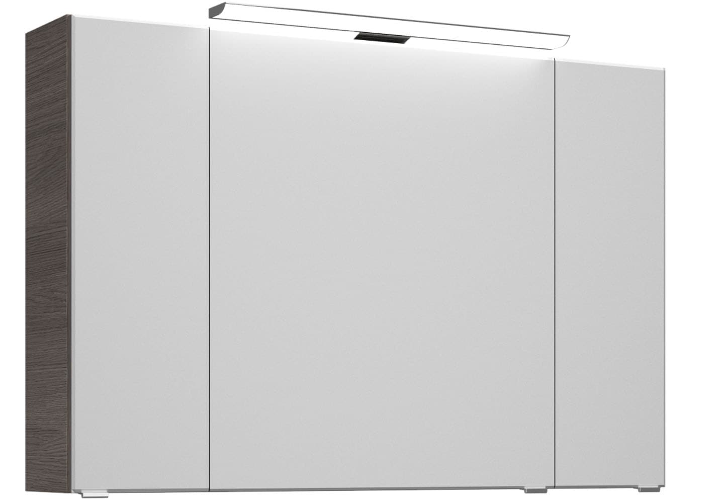 Saphir Badmöbel-Set »Trentino 2-teilig Keramik-Waschtisch, Spiegelschrank mit LED-Leuchte«, (3 St.), Badmöbel-Set 109cm breit, inkl. Türdämpfer, 3 Türen, 2 Auszügen