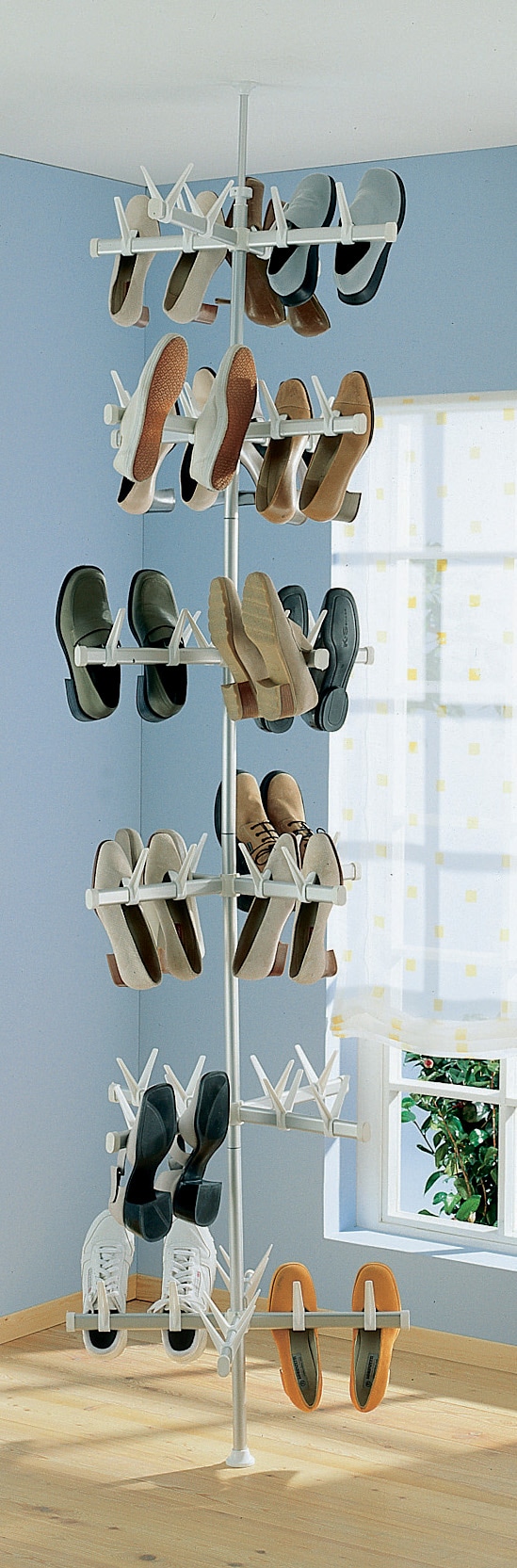 Ruco Schuhregal, Alluminium/Kunststoff, höhenverstellbar, für bis zu 48  Paar Schuhe | BAUR