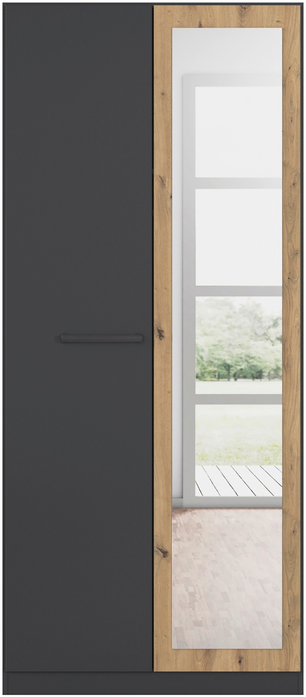 Thumbnail - rauch Drehtürenschrank "Kleiderschrank Schrank Garderobe Garderobenschrank Stauraumwunder MODI", optional mit Spiegel MA...