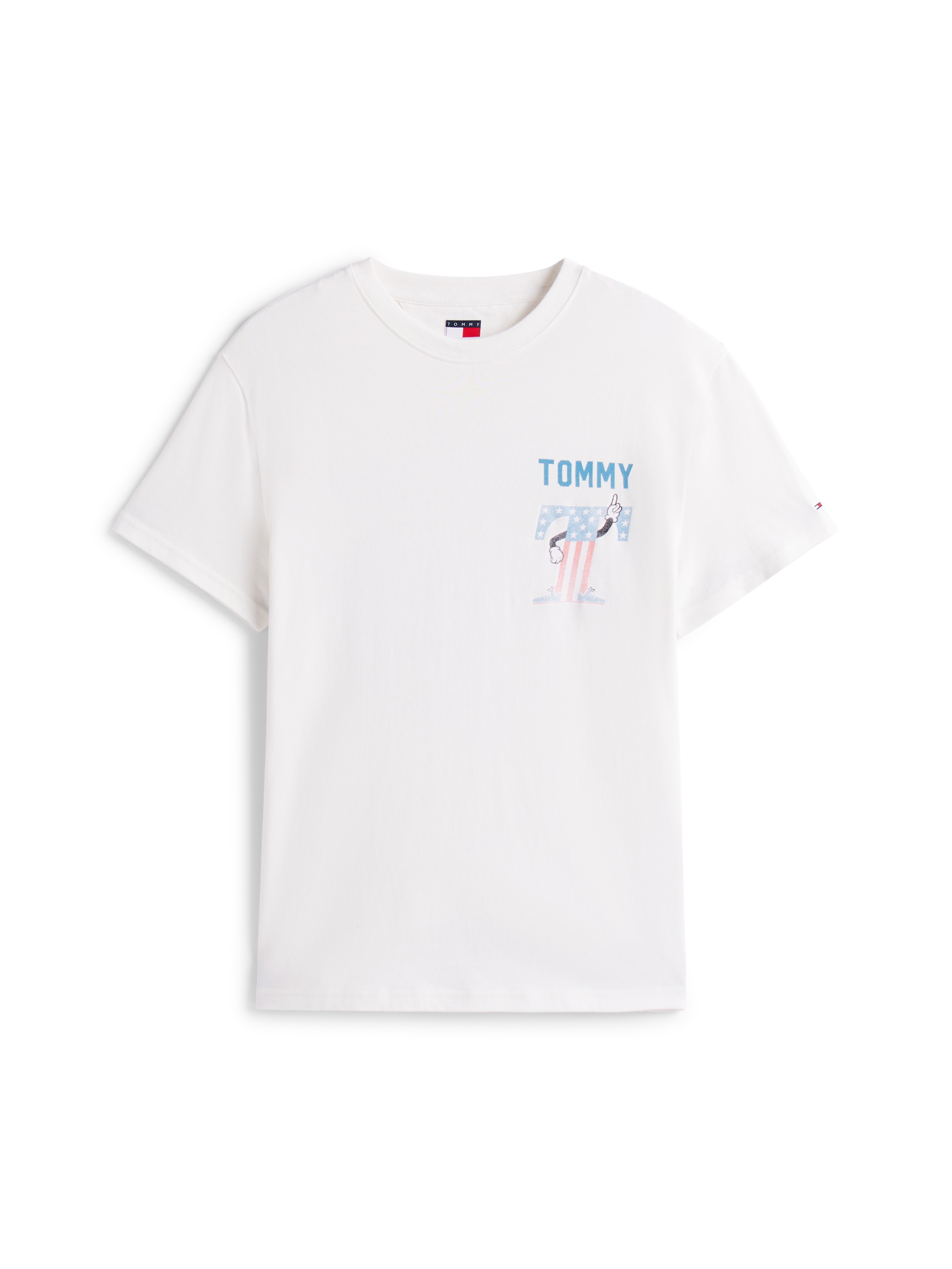 Tommy Jeans T-Shirt »TJM REG USA SCRIPT SS TEE«, mit modischem Print