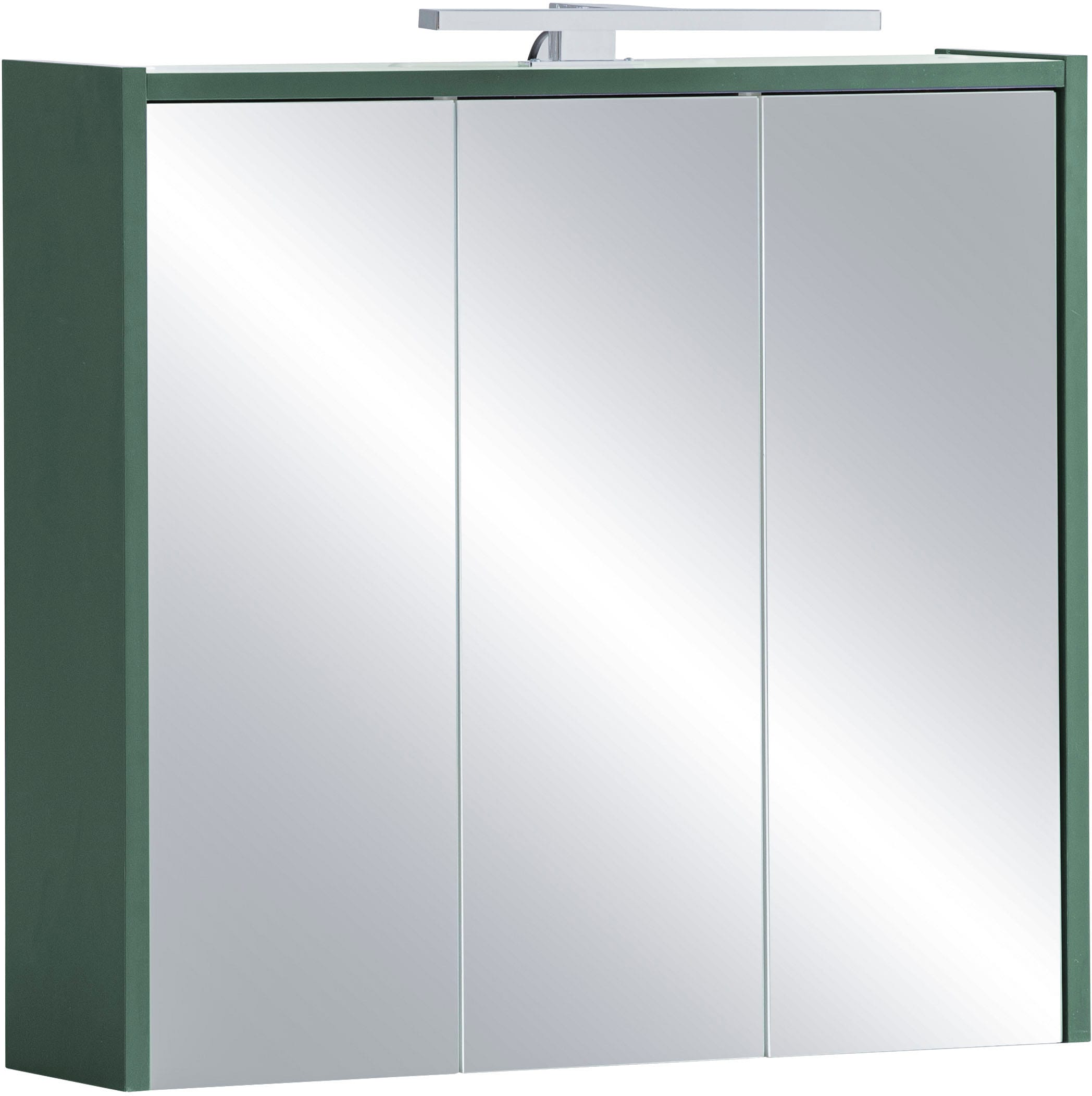 Spiegelschrank »Lovis, Breite 65 cm«, Mit LED-Leuchte und Schalter-/Steckdoseneinheit