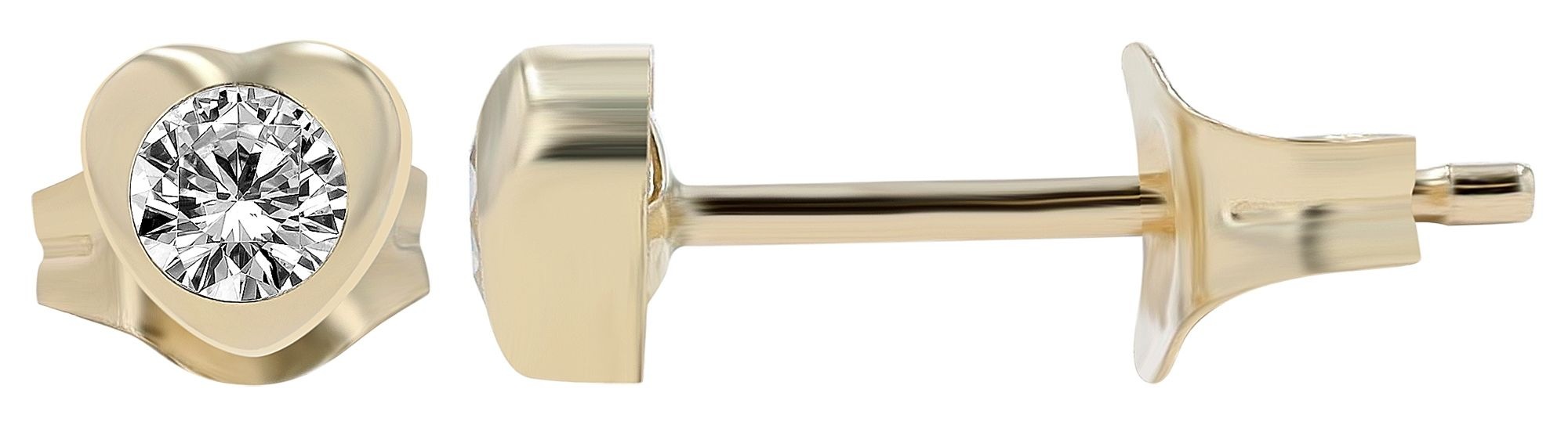 Adelia´s Paar Ohrhänger »333 Gelbgold Ohrringe Ohrstecker« goldfarben