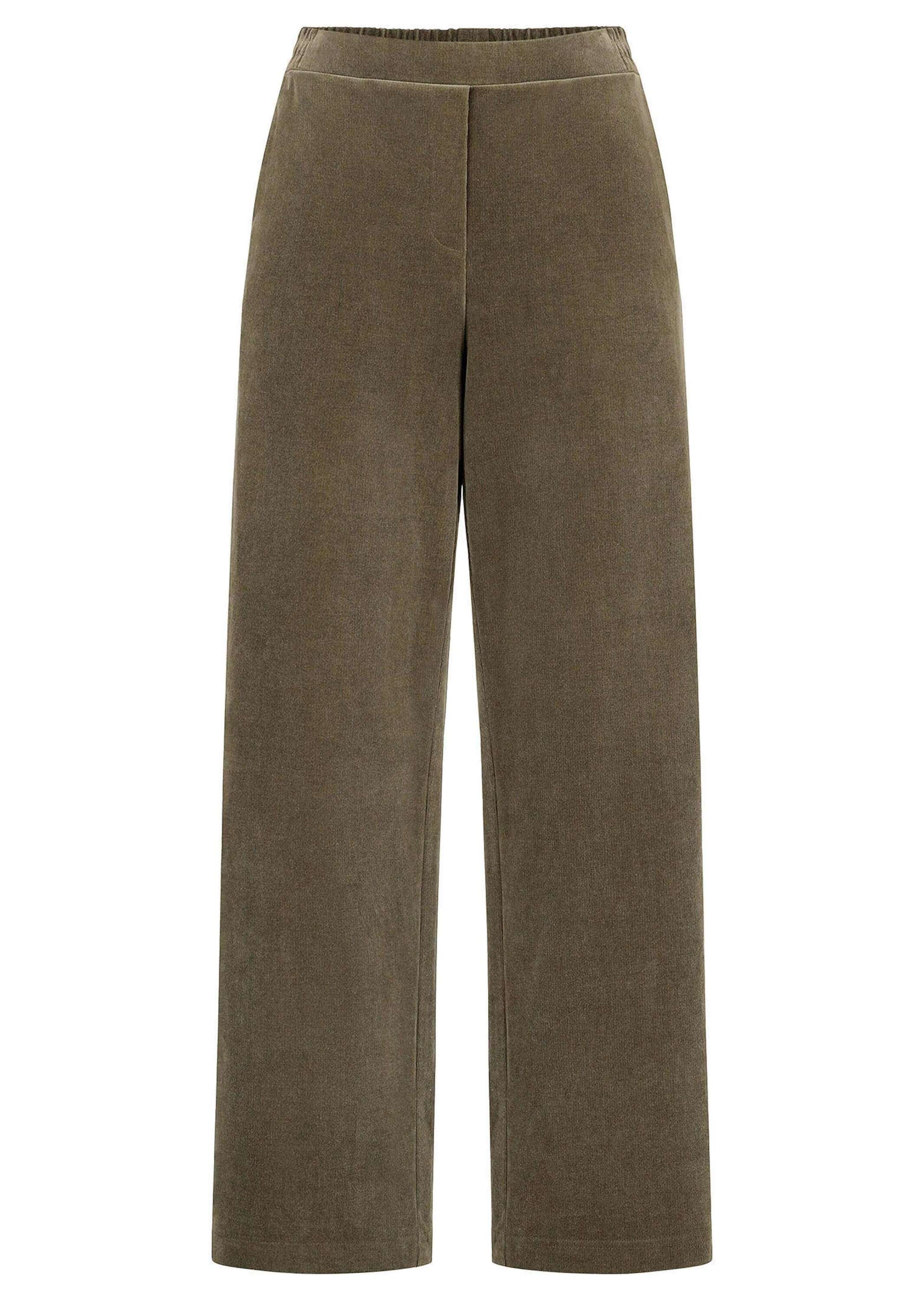 GOLDNER Stoffhose "Kurzgröße Cordhose VERA mit weitem Bein" seitliche Eingriffstaschen